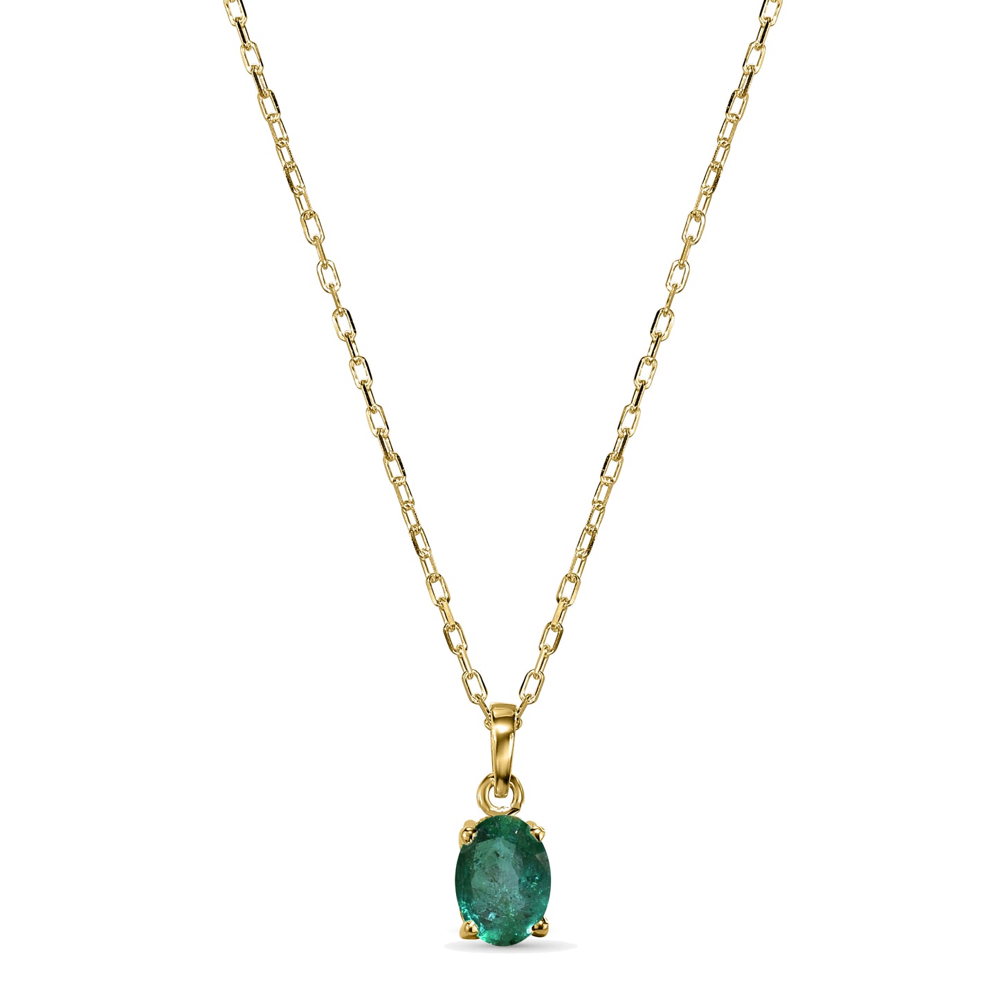 14k Emerald Oval Shape Set