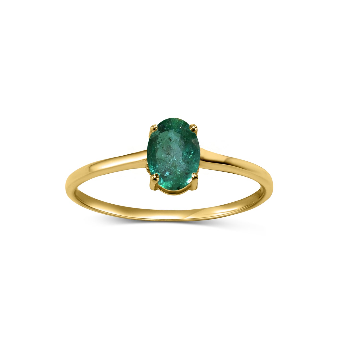 14k Emerald Oval Shape Set