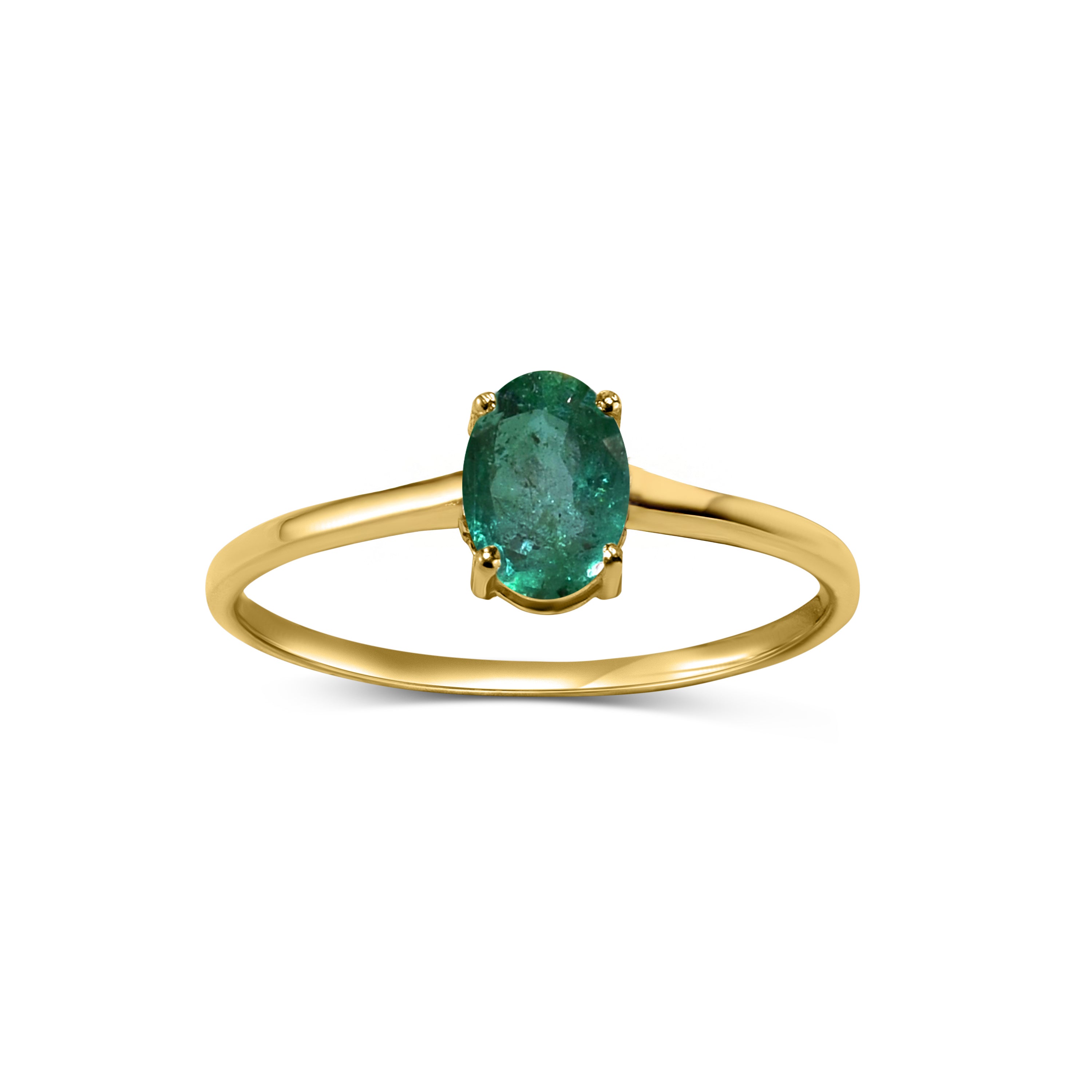 14k Emerald Oval Shape Set