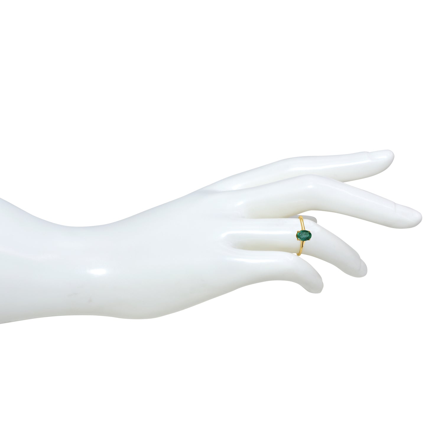 14k Emerald Oval Shape Set