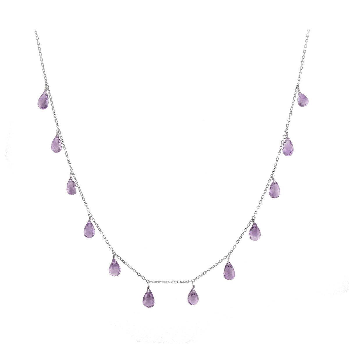 14k Yellow Gold Birthstone Necklace