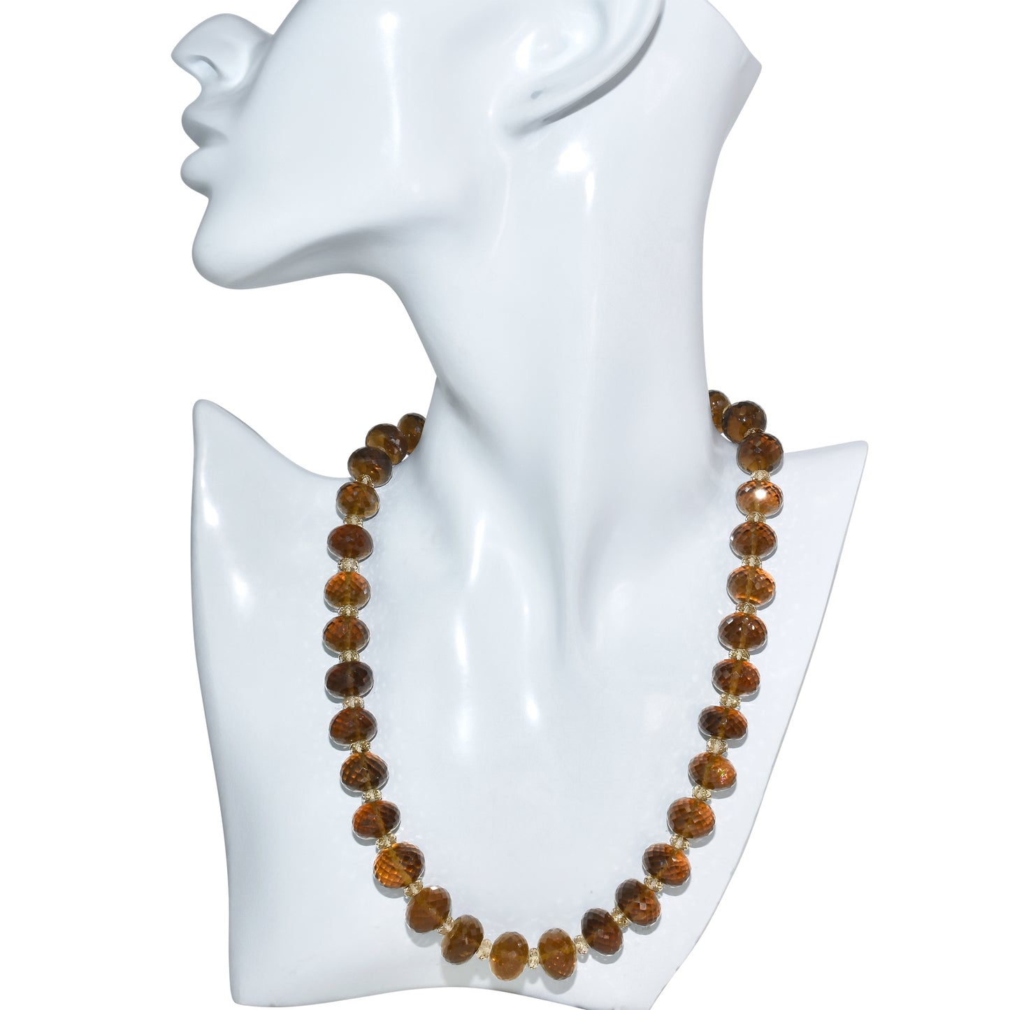 18k Mocha Mousse Quartz Necklace