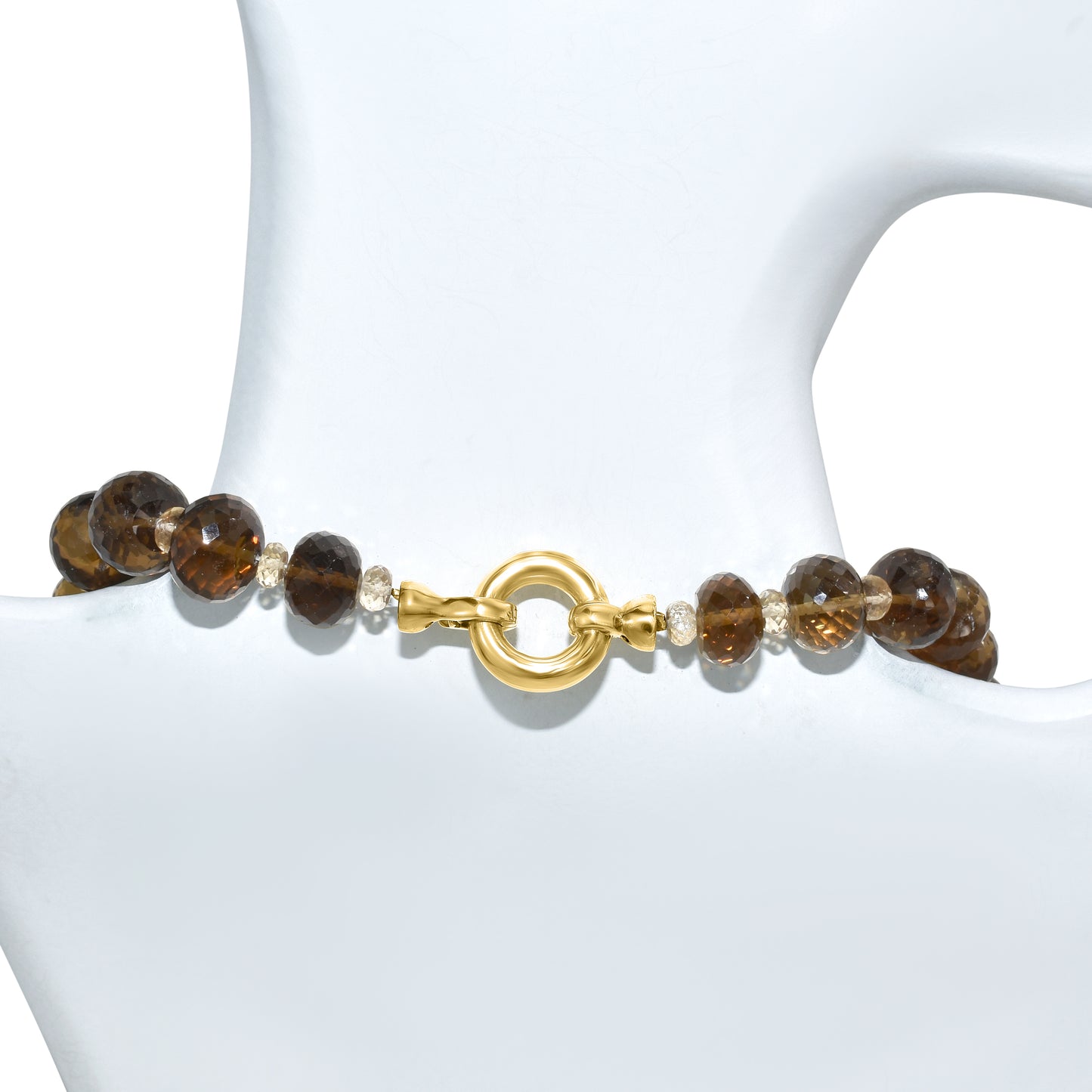 18k Mocha Mousse Quartz Necklace