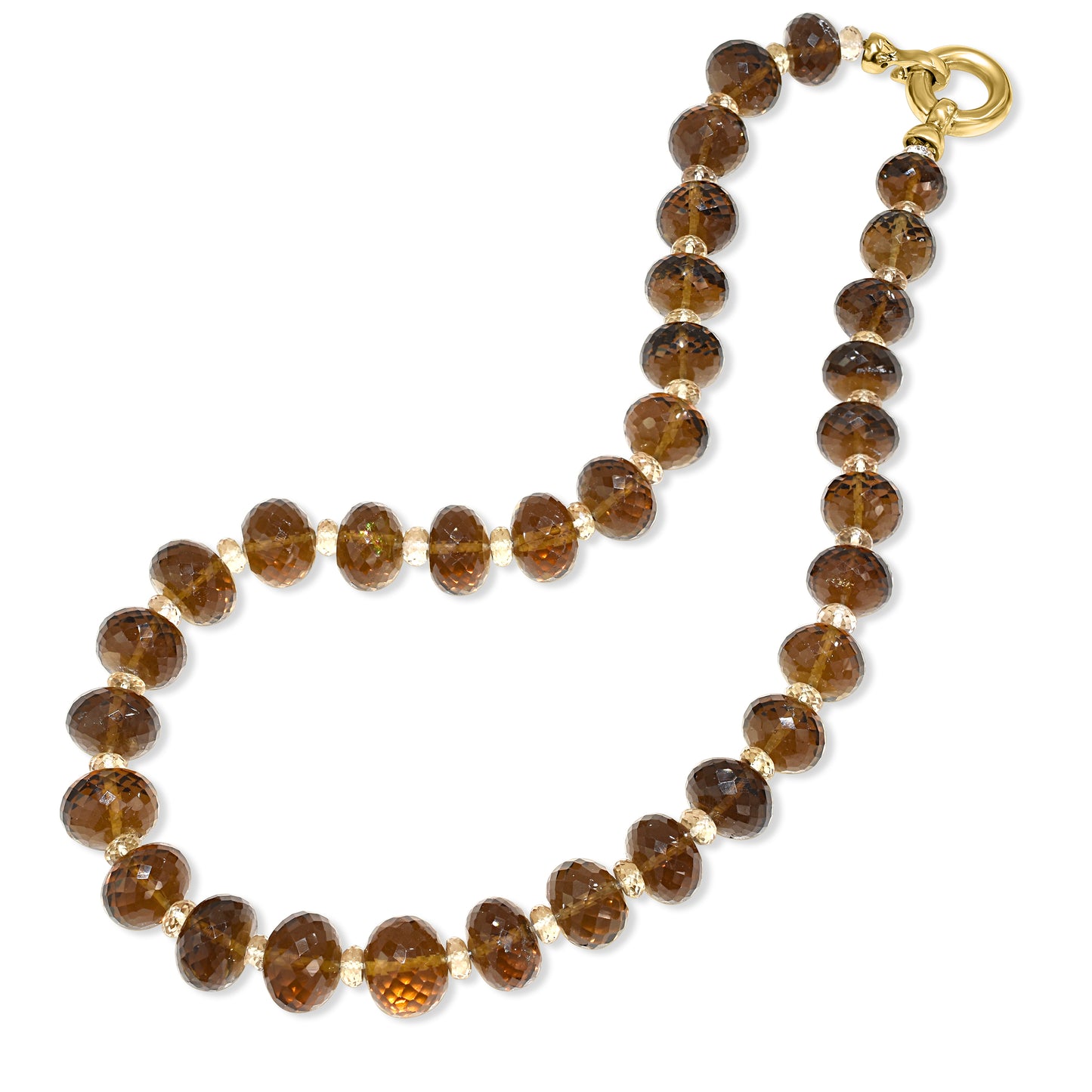 18k Mocha Mousse Quartz Necklace