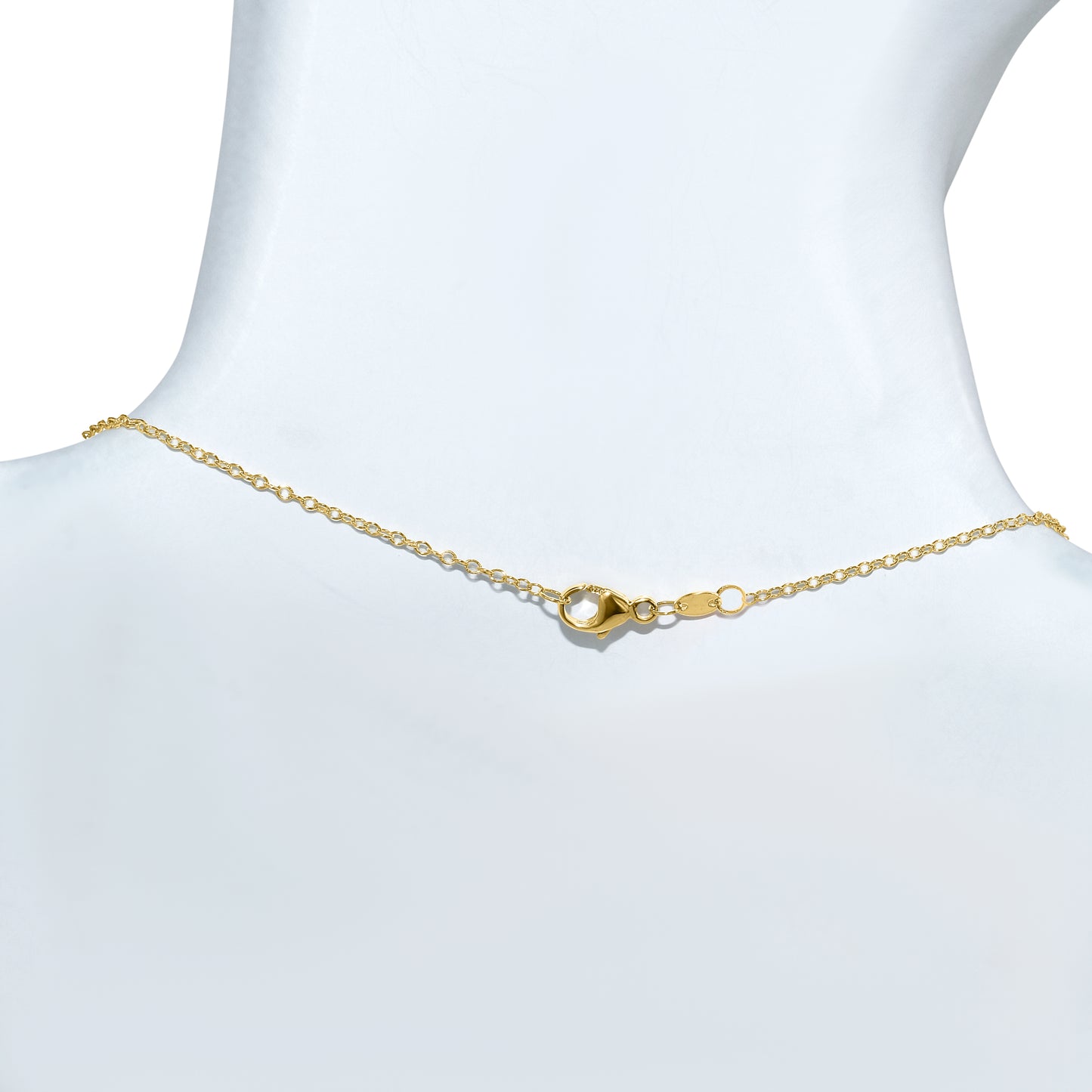 18k Green Jade Oval Bezel Necklace