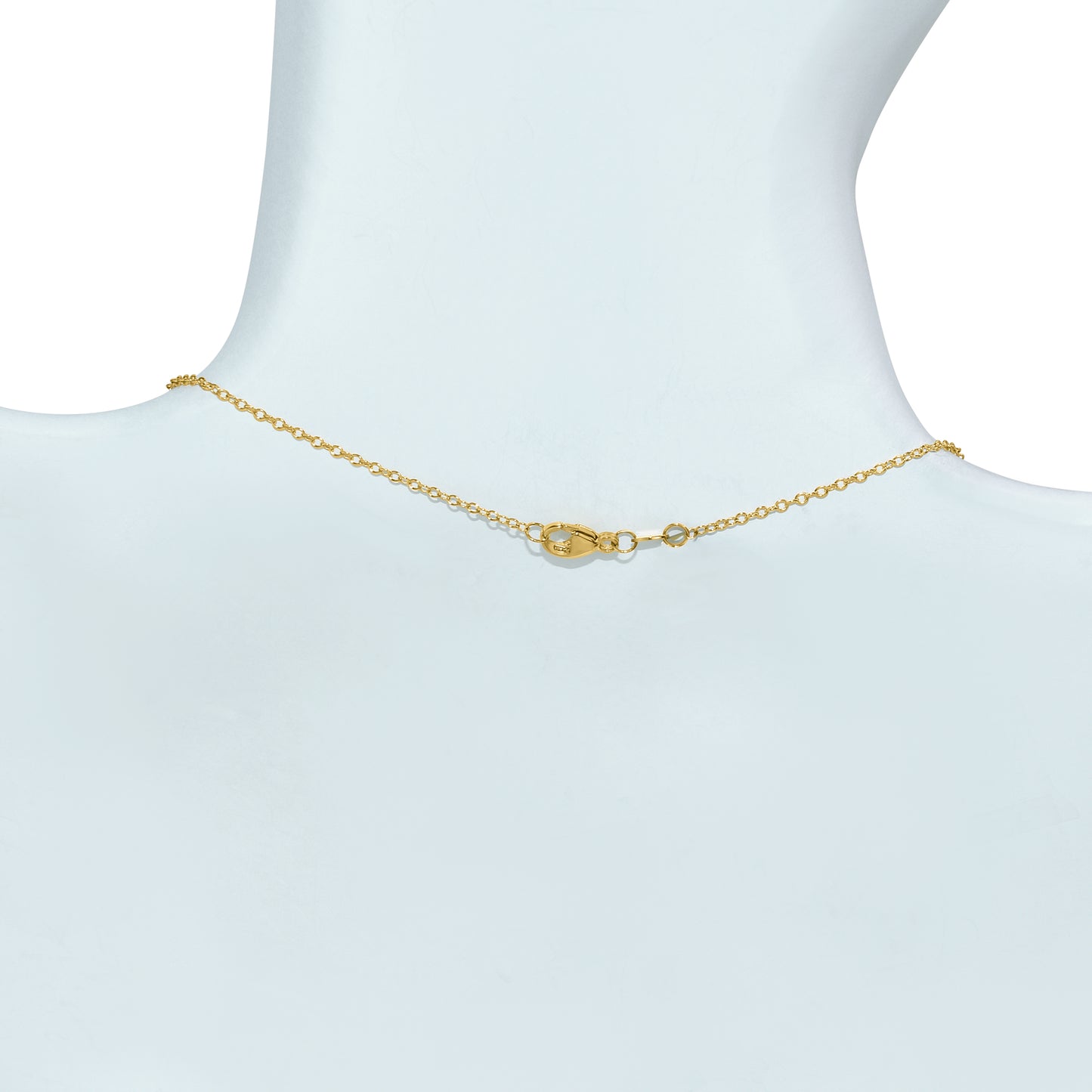 14k Turquoise Teardrop Pendant Necklace 17"
