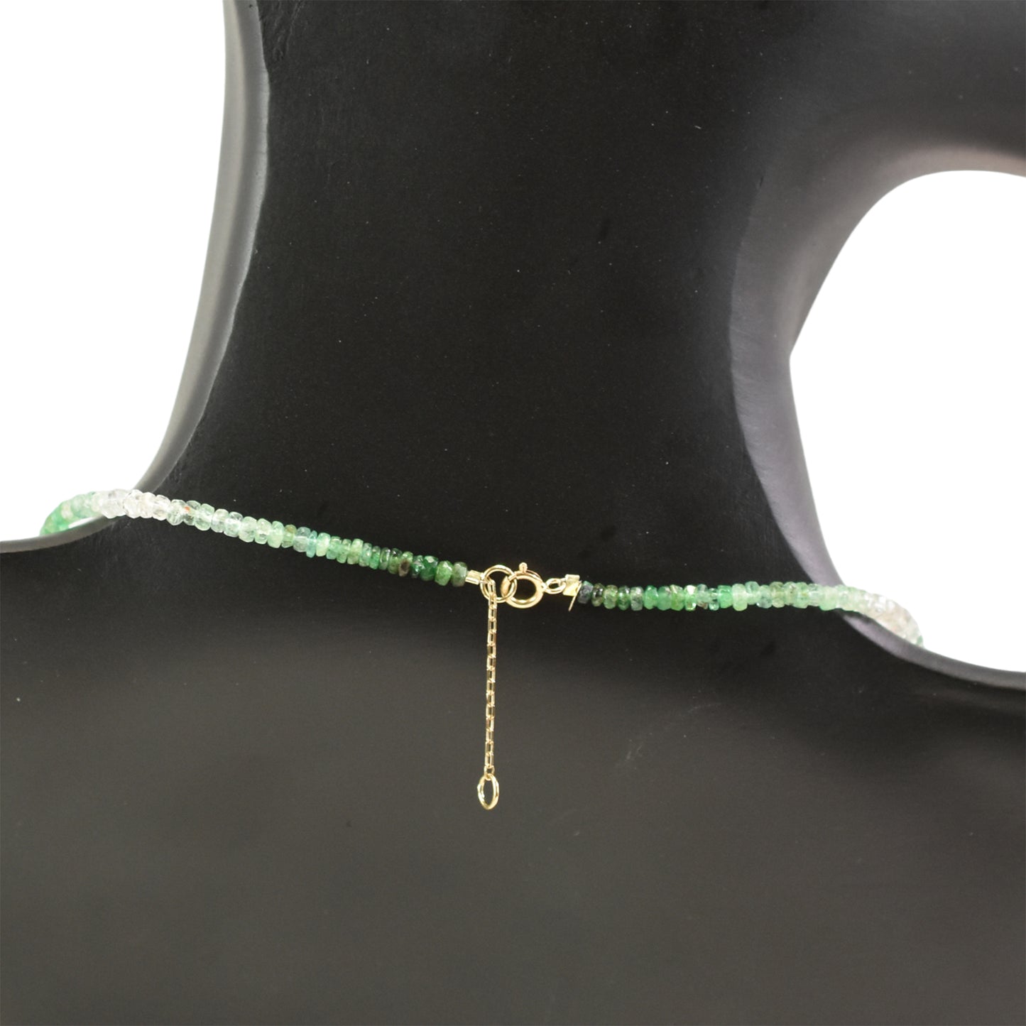 14k Shades of Gemstones and Gold Roundel Necklace
