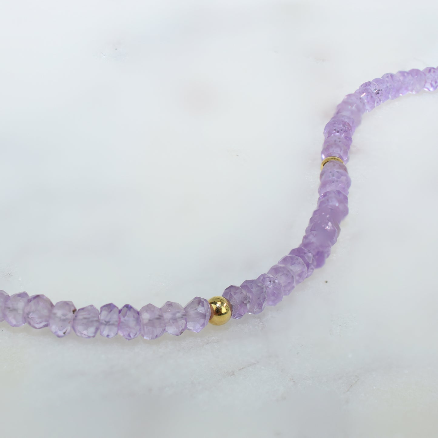 14k Gemstones & Gold Roundel Necklace