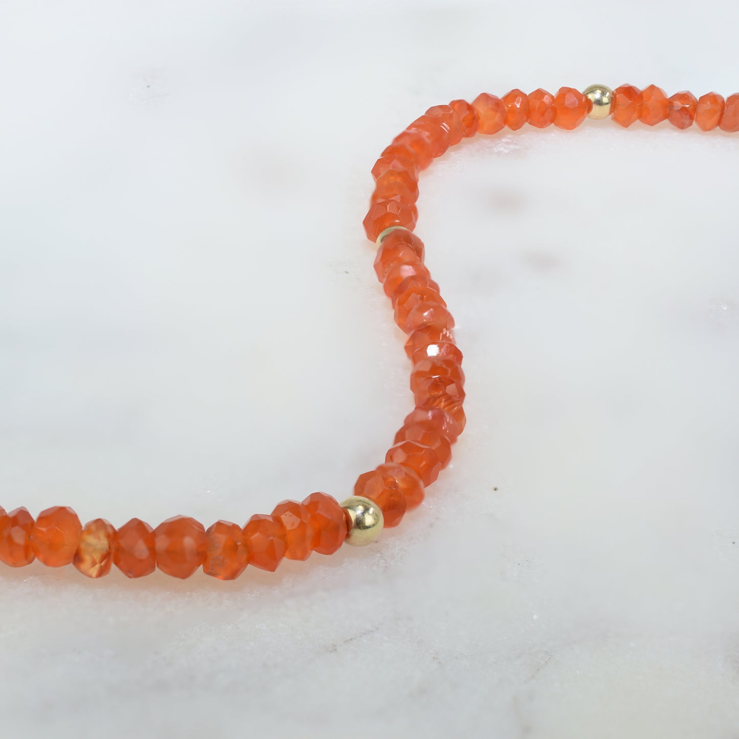 14k Gemstones & Gold Roundel Necklace