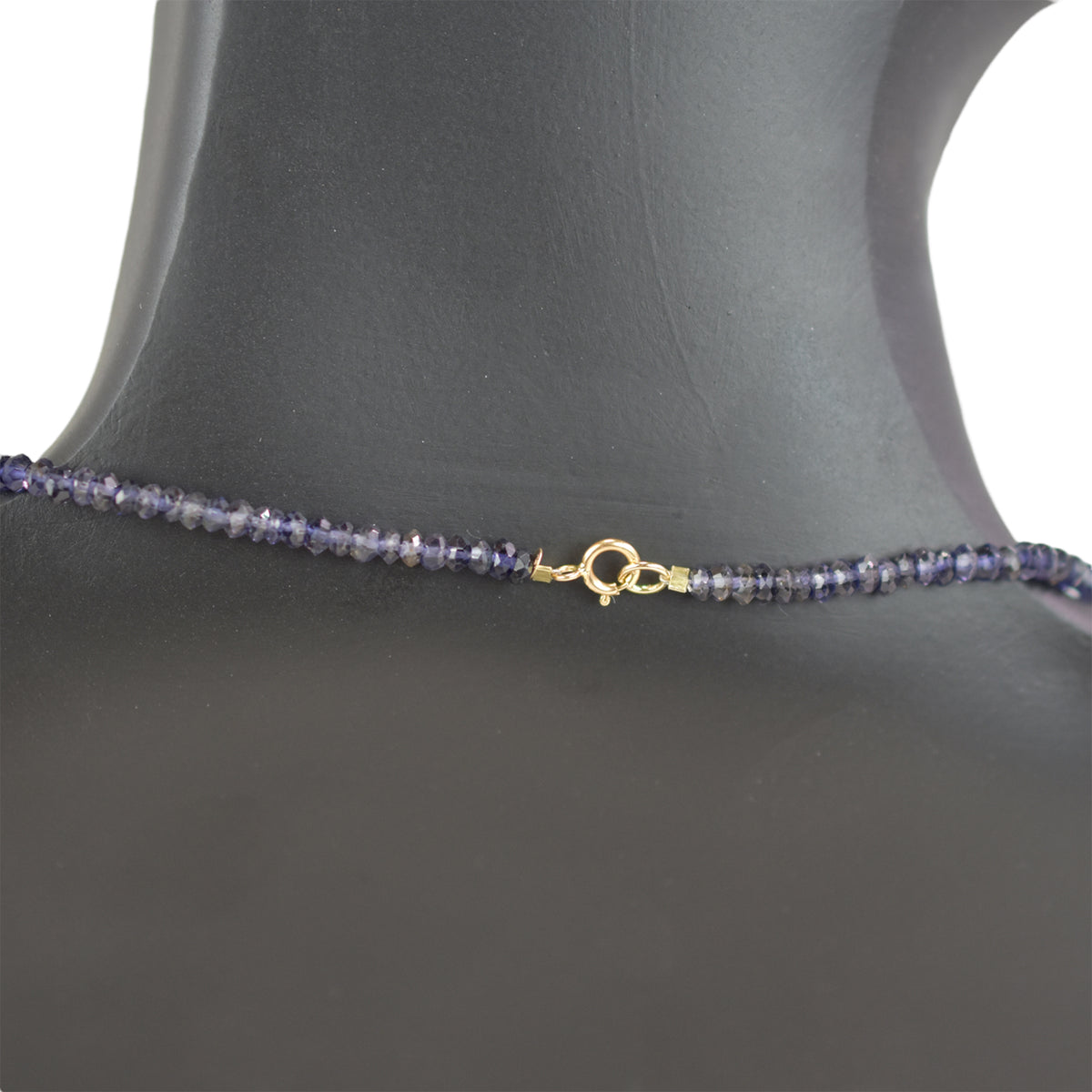14k Gemstones & Gold Roundel Necklace