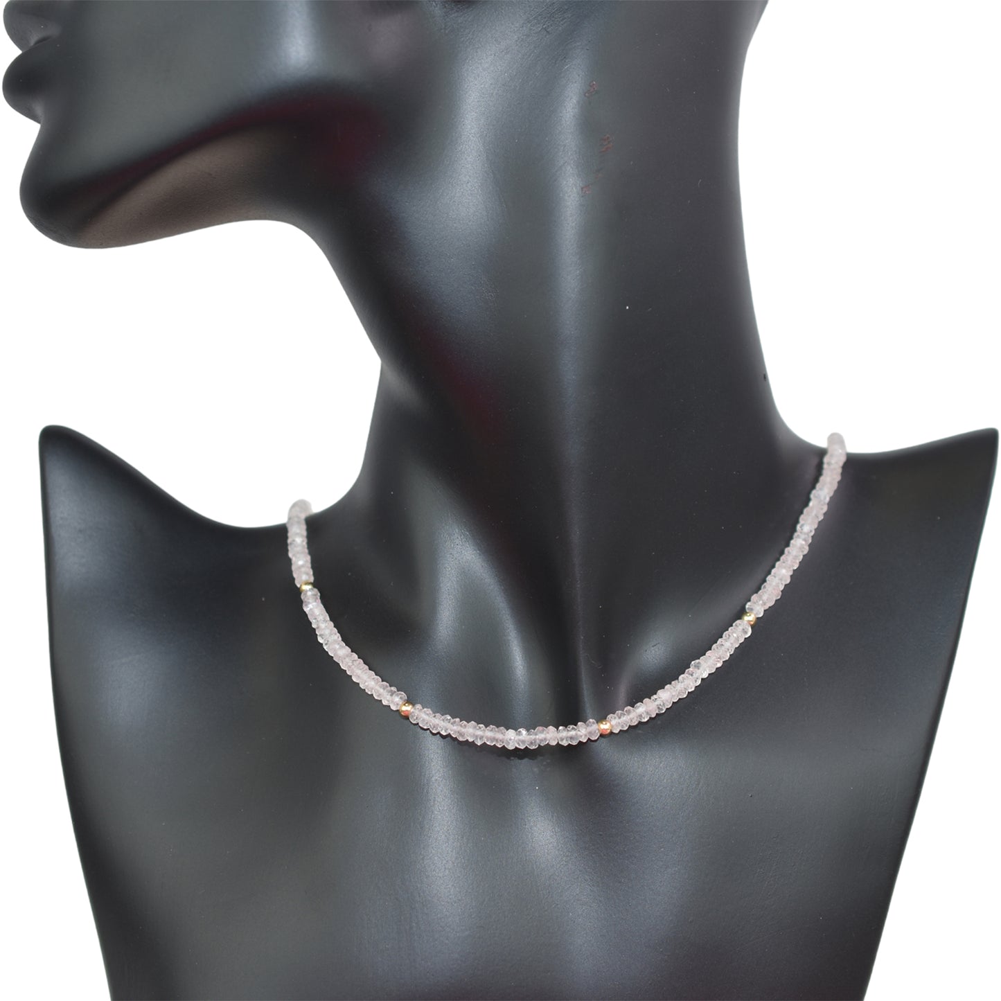 14k Gemstones & Gold Roundel Necklace