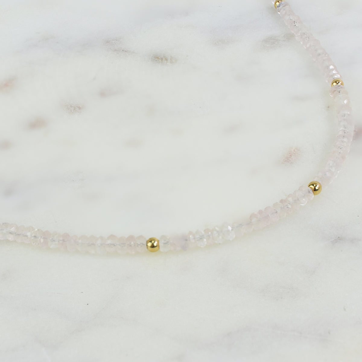 14k Gemstones & Gold Roundel Necklace