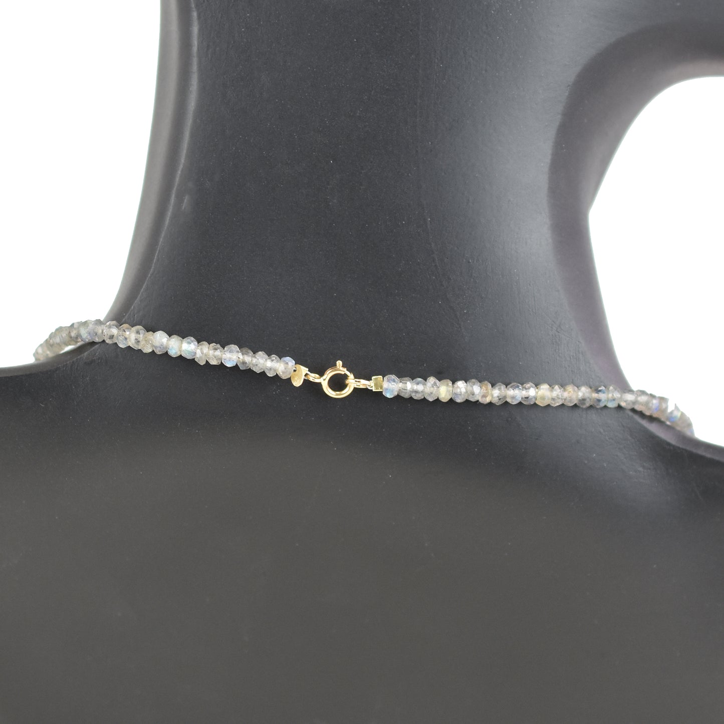 14k Gemstones & Gold Roundel Necklace