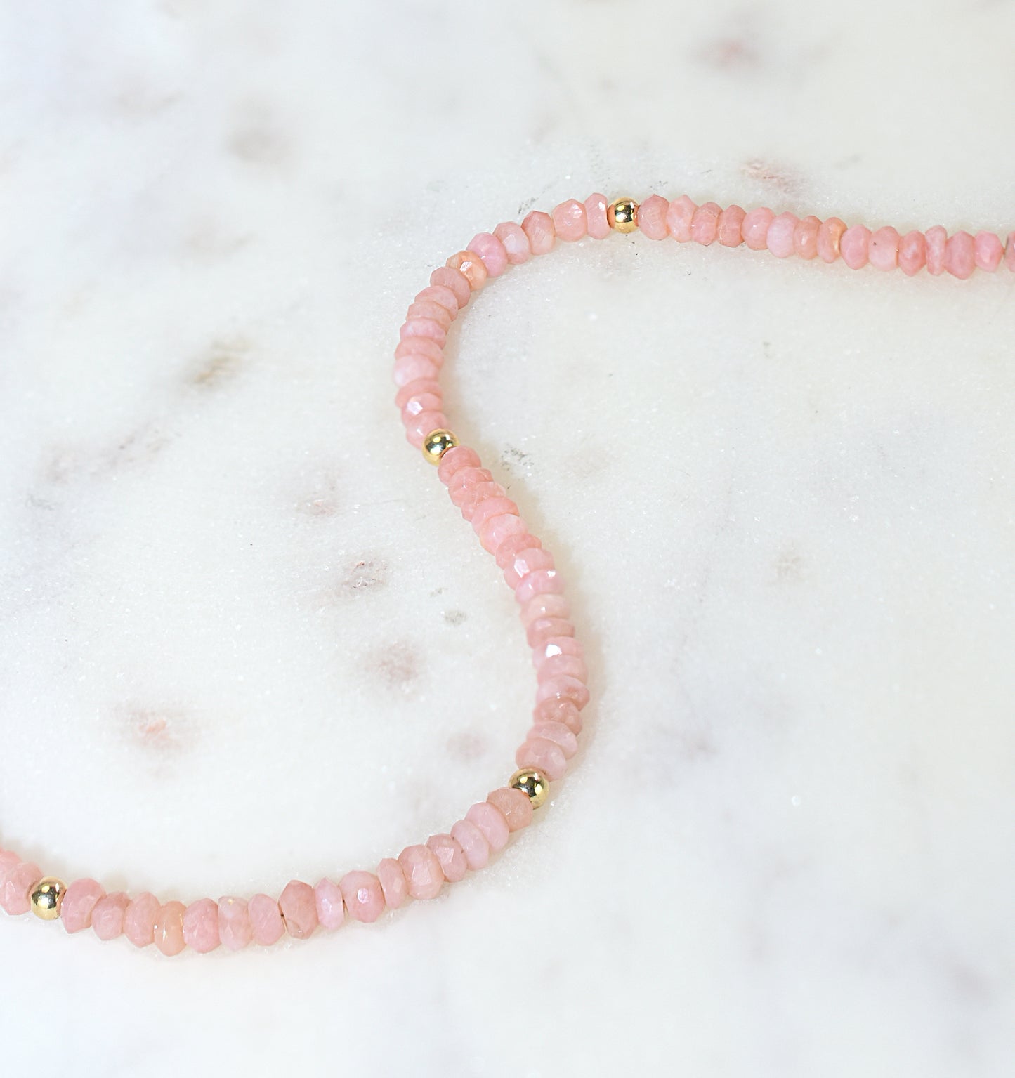 14k Gemstones & Gold Roundel Necklace