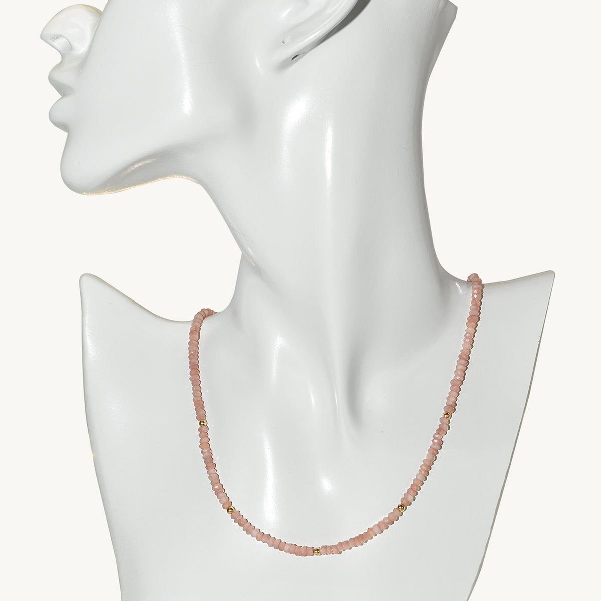 14k Gemstones & Gold Roundel Necklace