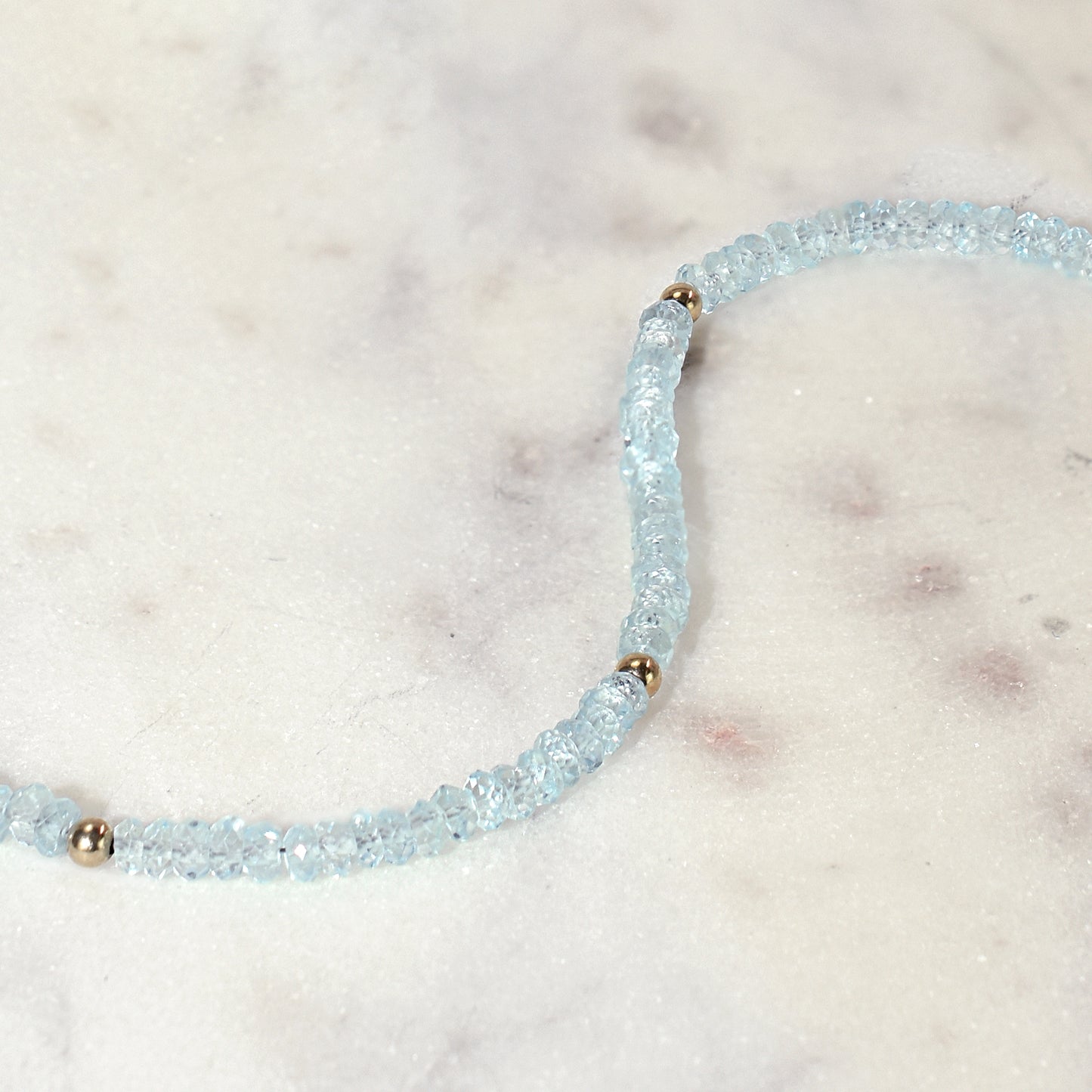 14k Gemstones & Gold Roundel Necklace