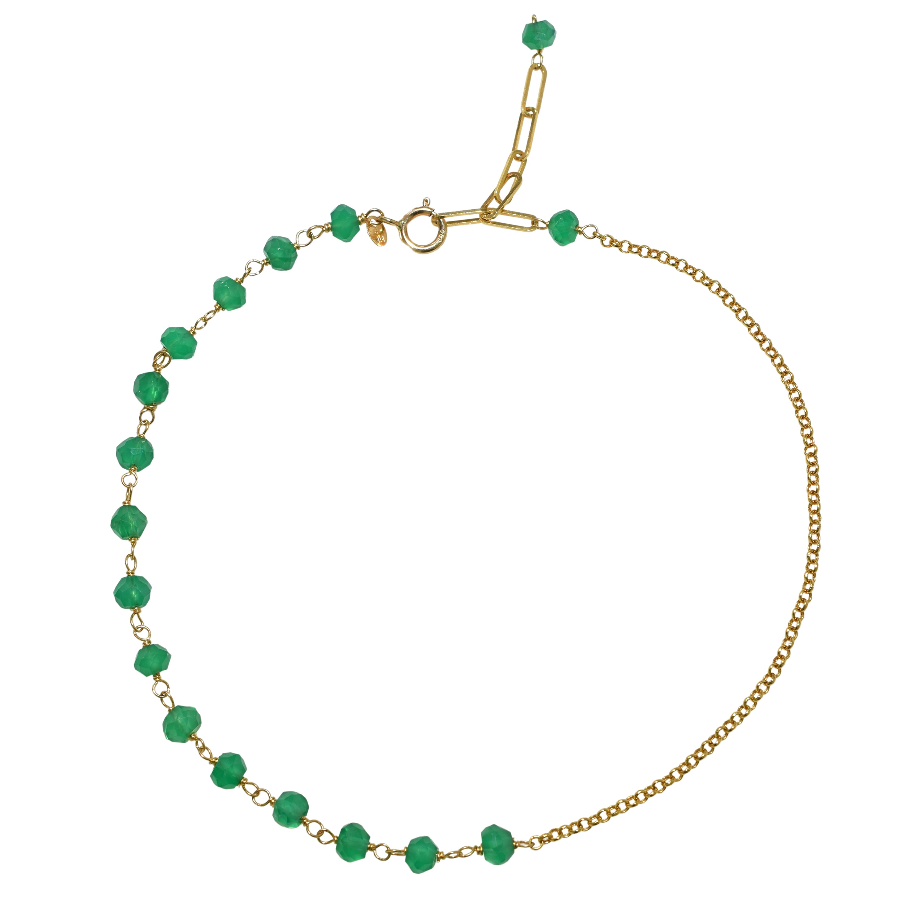 14k Yellow Gold Link Gold Chain Anklet