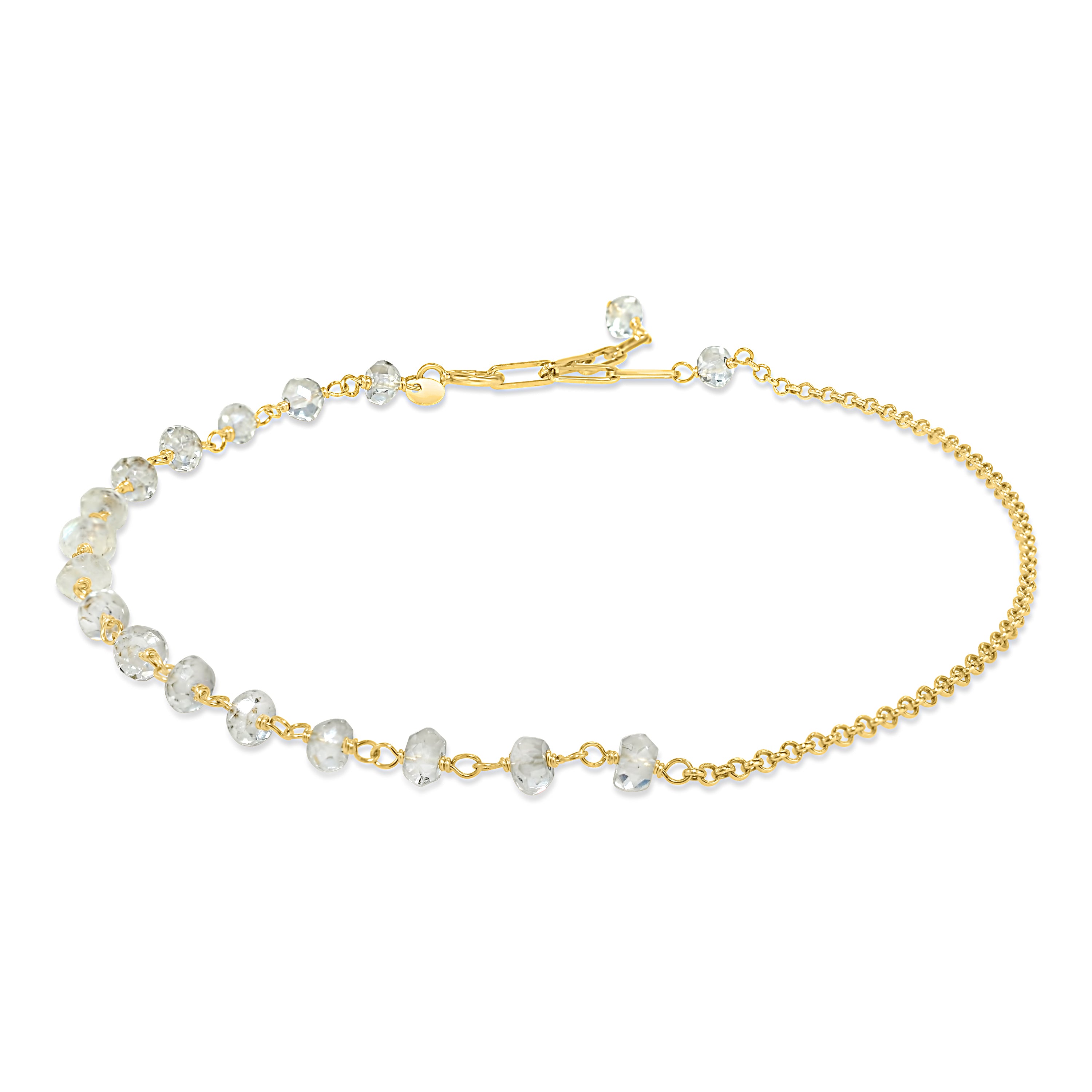 14k Yellow Gold Link Gold Chain Anklet