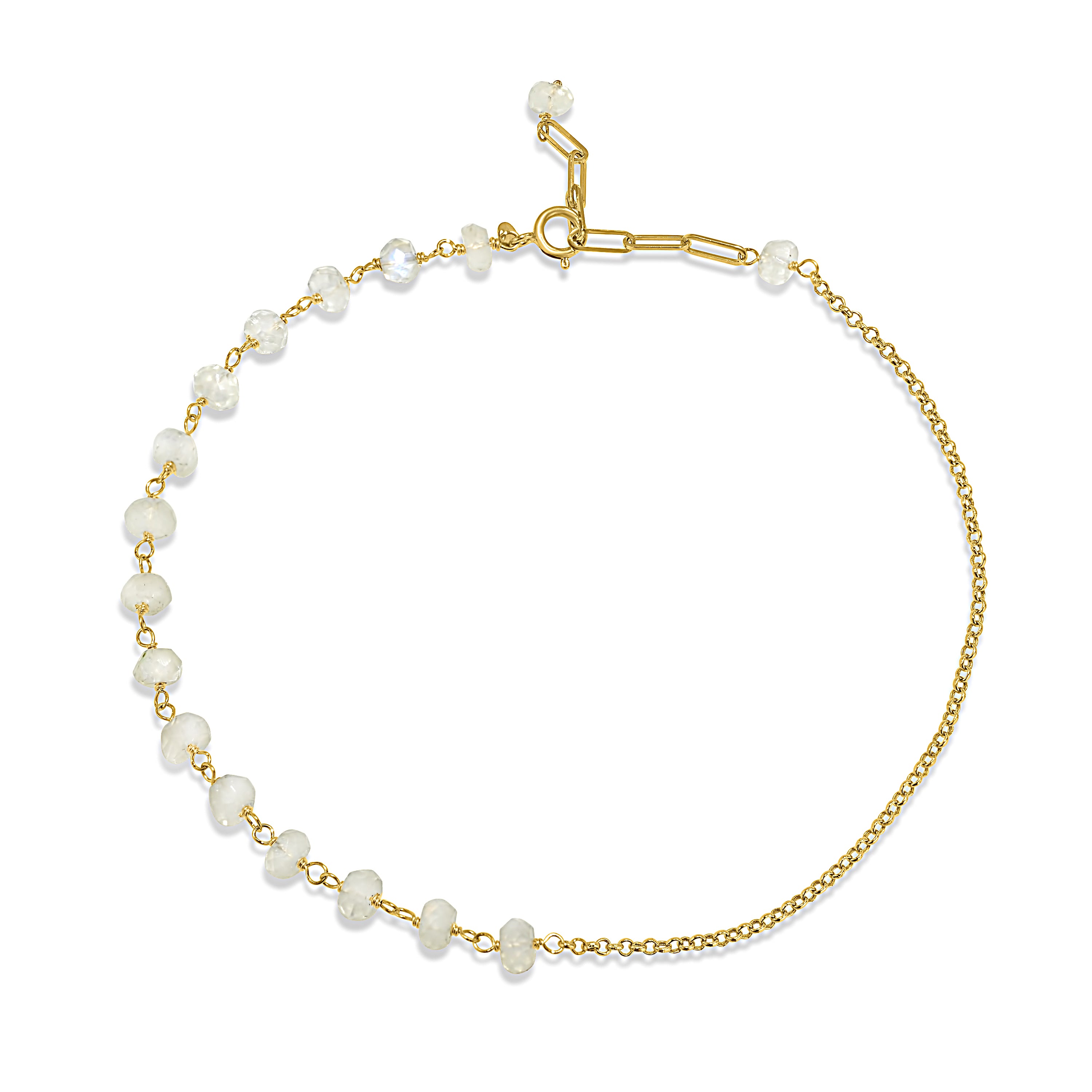 14k Yellow Gold Link Gold Chain Anklet
