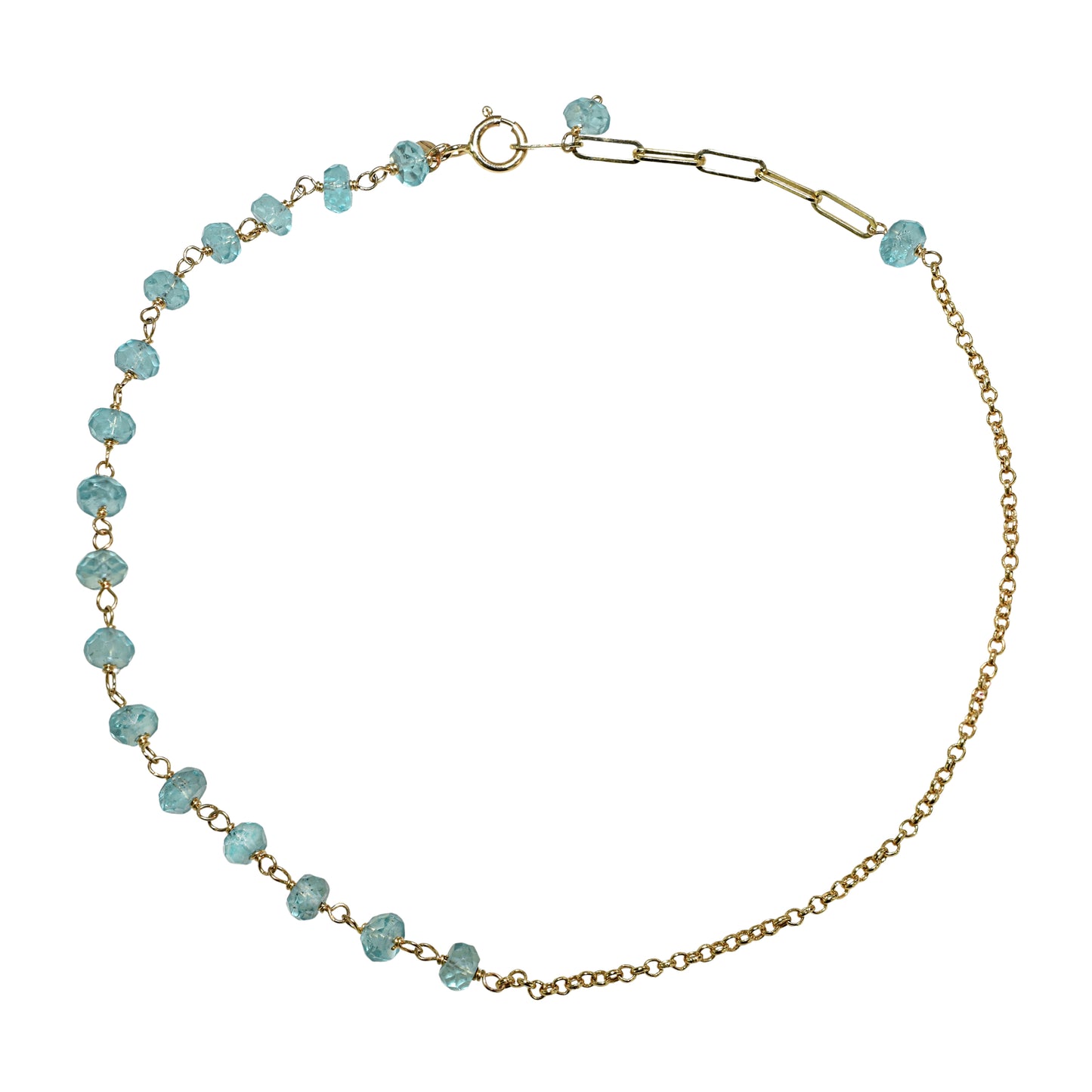 14k Yellow Gold Link Gold Chain Anklet