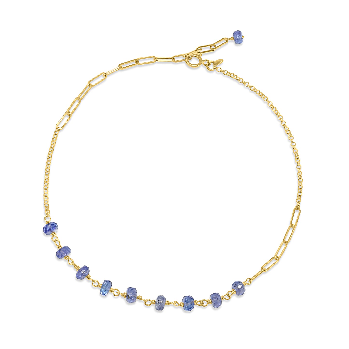 14k Link Gold Chain Anklet