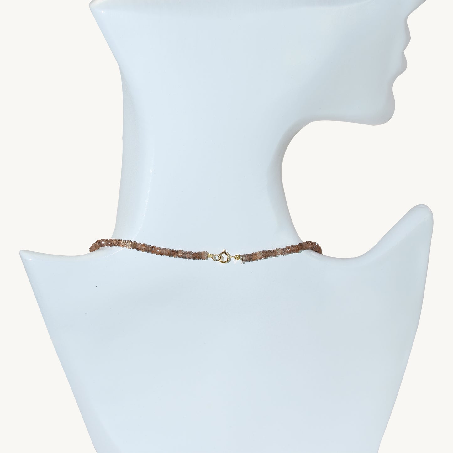 14k Gemstones & Gold Roundel Necklace