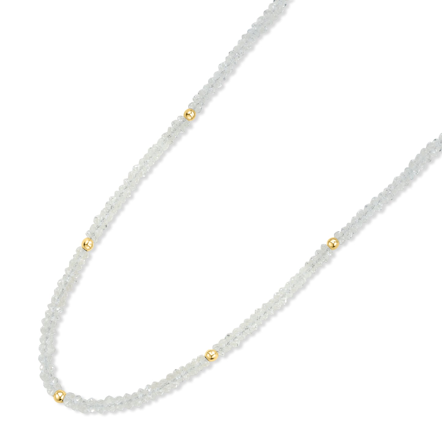 14k Gemstones & Gold Roundel Necklace