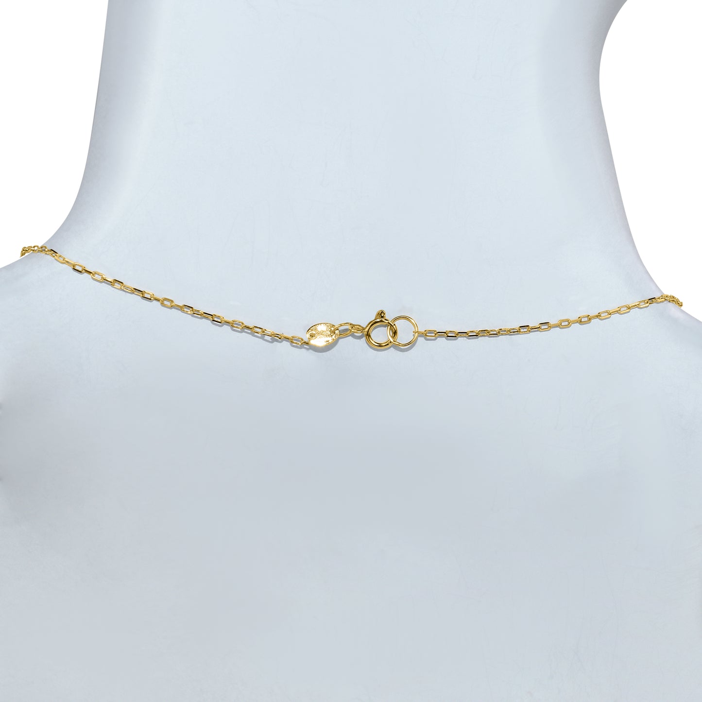 14k Black Onyx Round and Pear Pendant Necklace