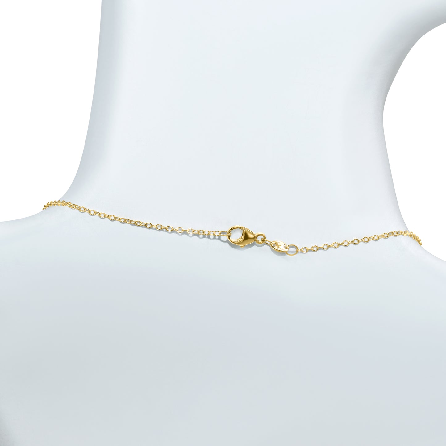 14k Garnet Diamond Y Necklace
