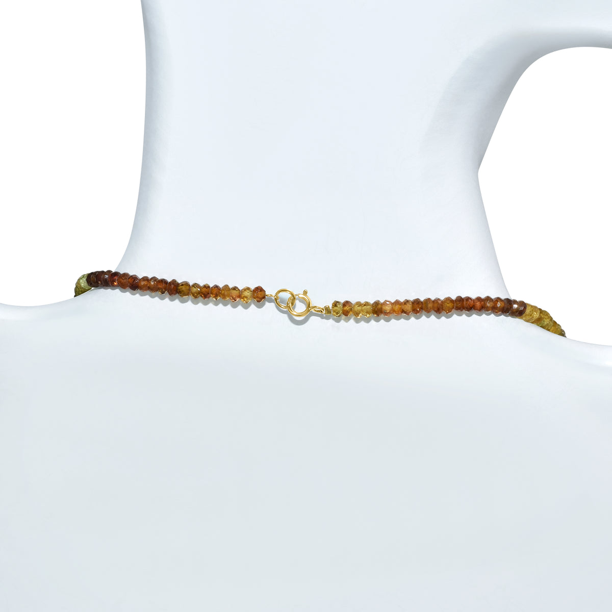 14k Gemstones & Gold Roundel Necklace