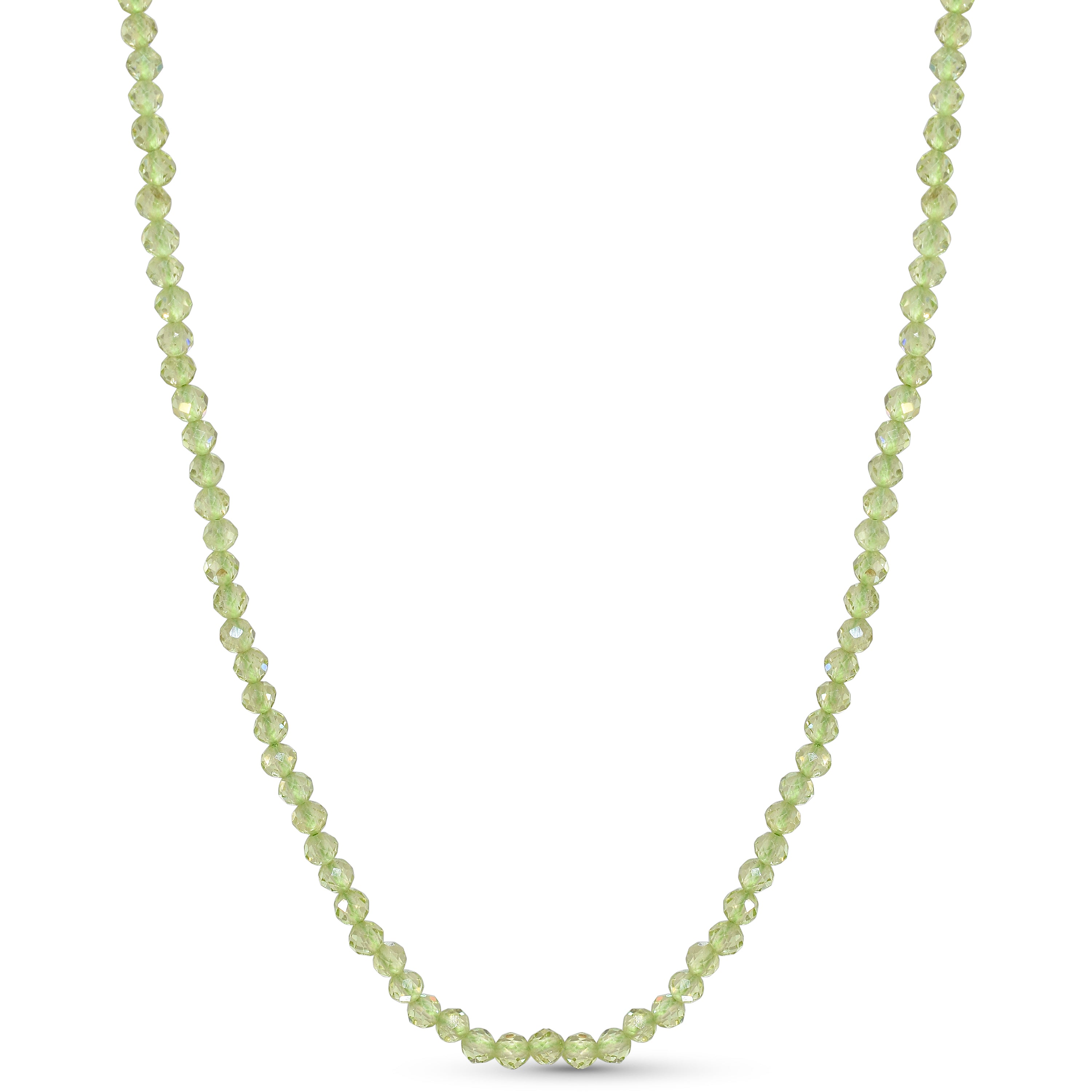 14k Faceted Round Bead Necklace
