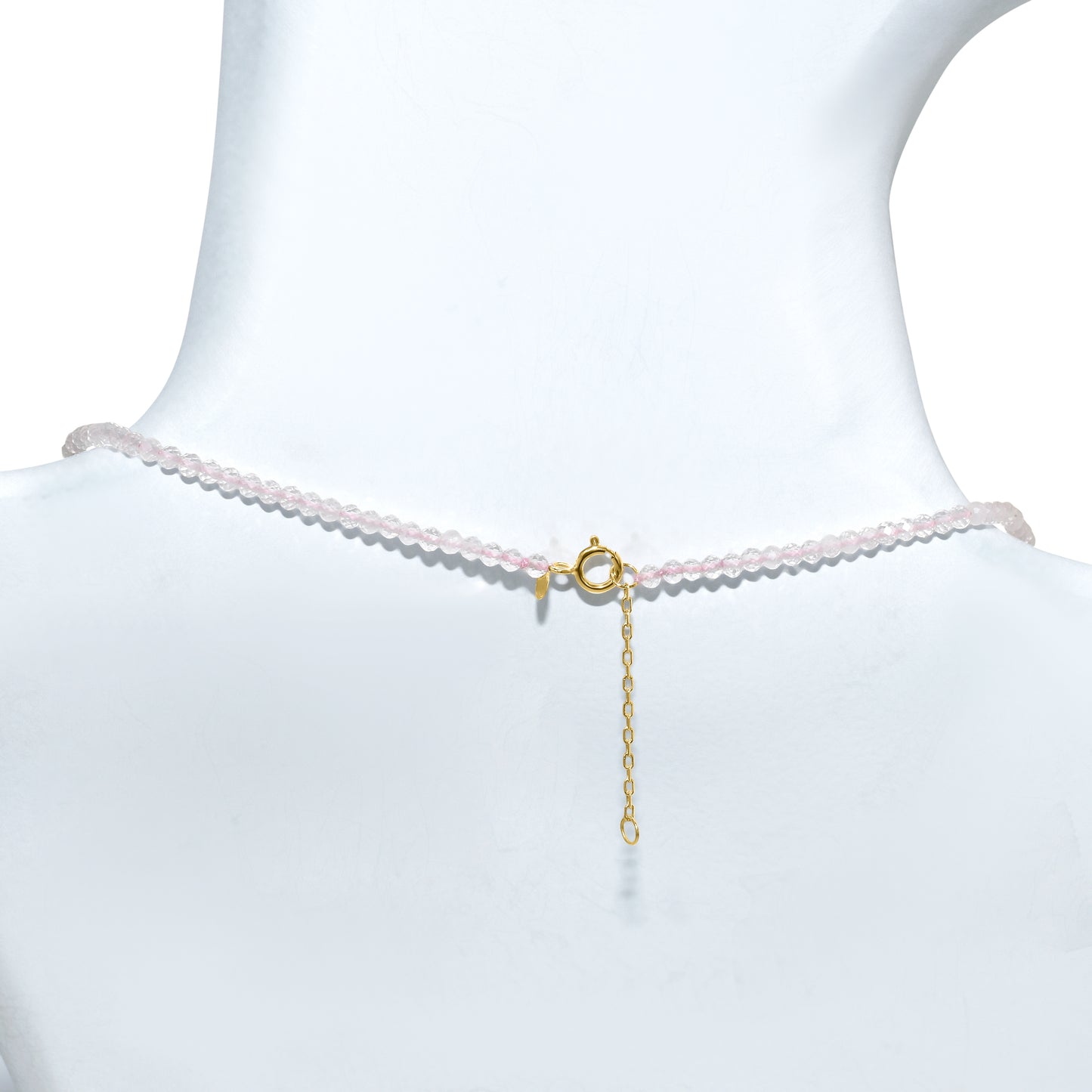 14k Yellow Faceted Round Bead Necklace