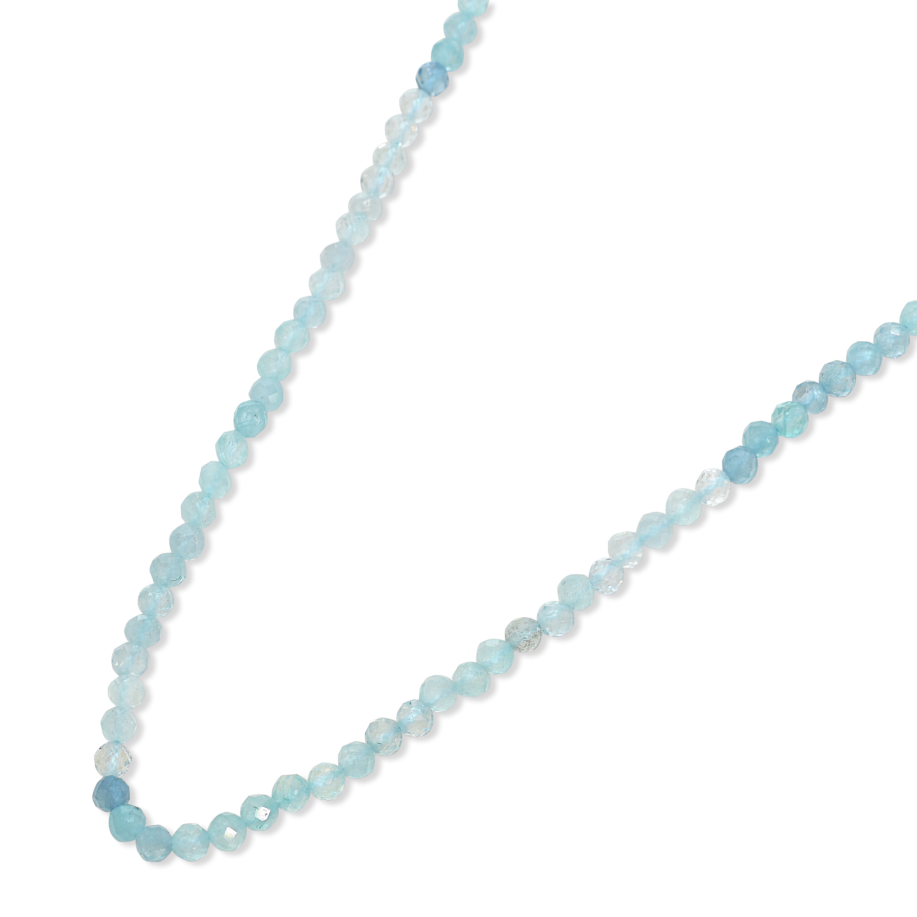 14k Faceted Round Bead Necklace