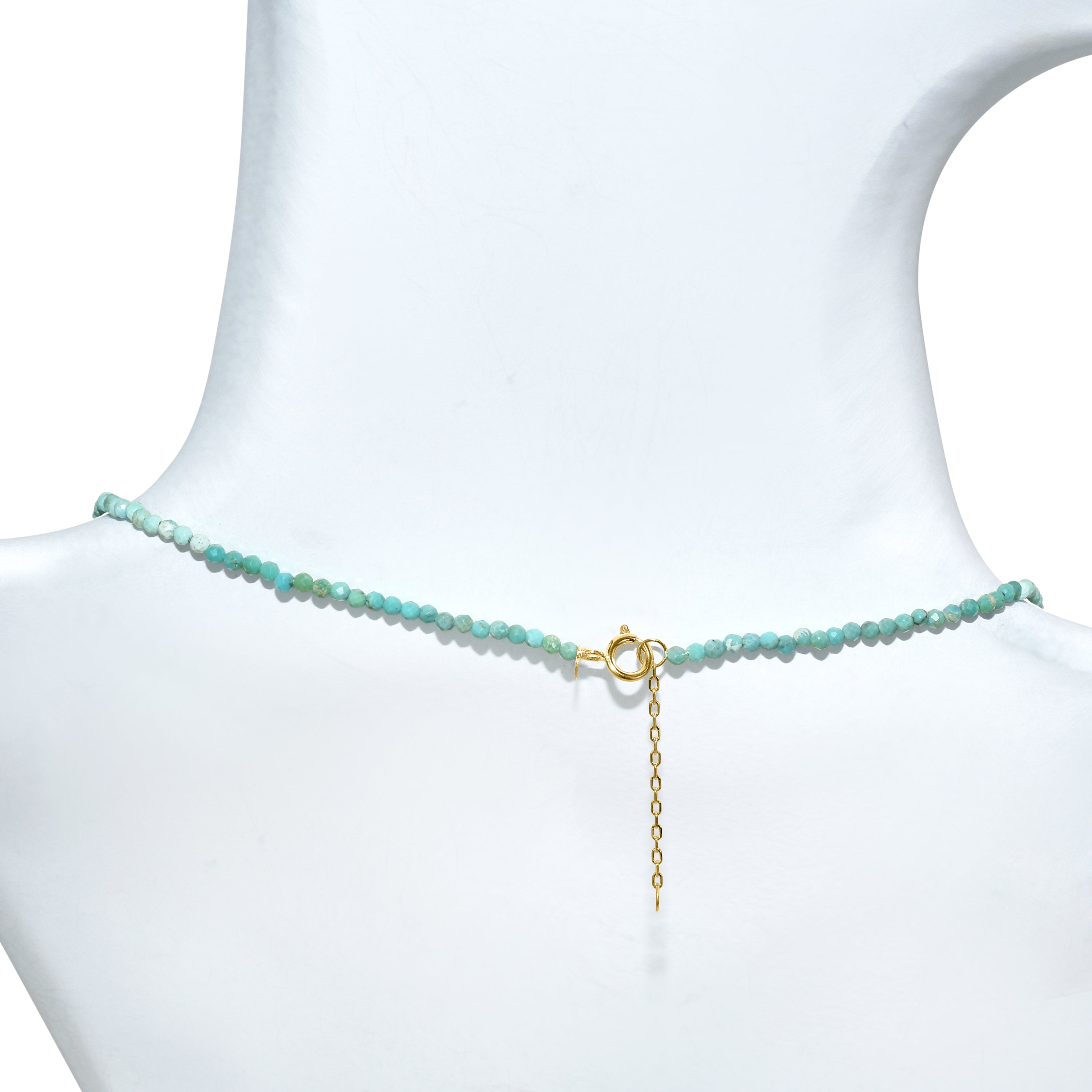 14k Faceted Round Bead Necklace