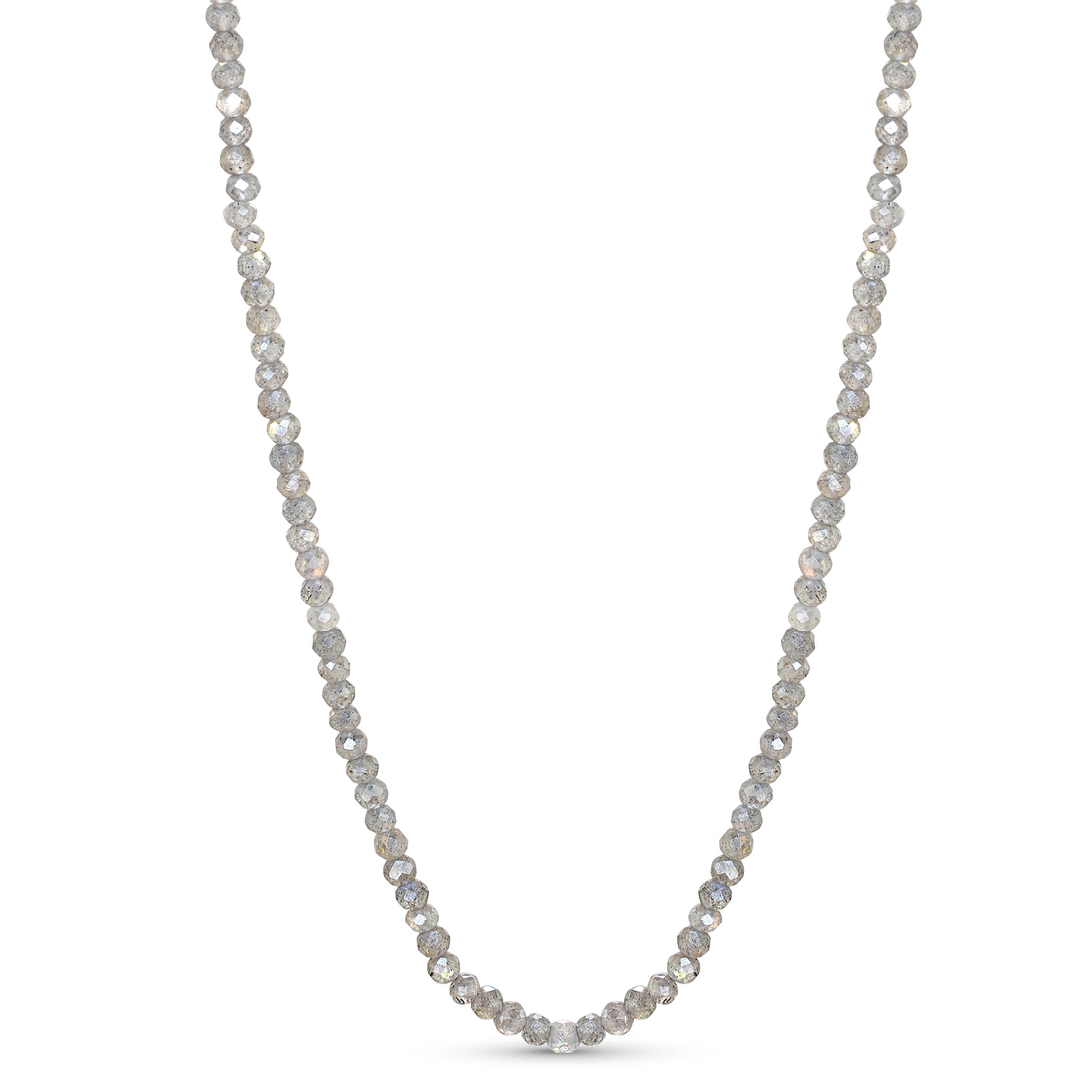 14k Faceted Round Bead Necklace