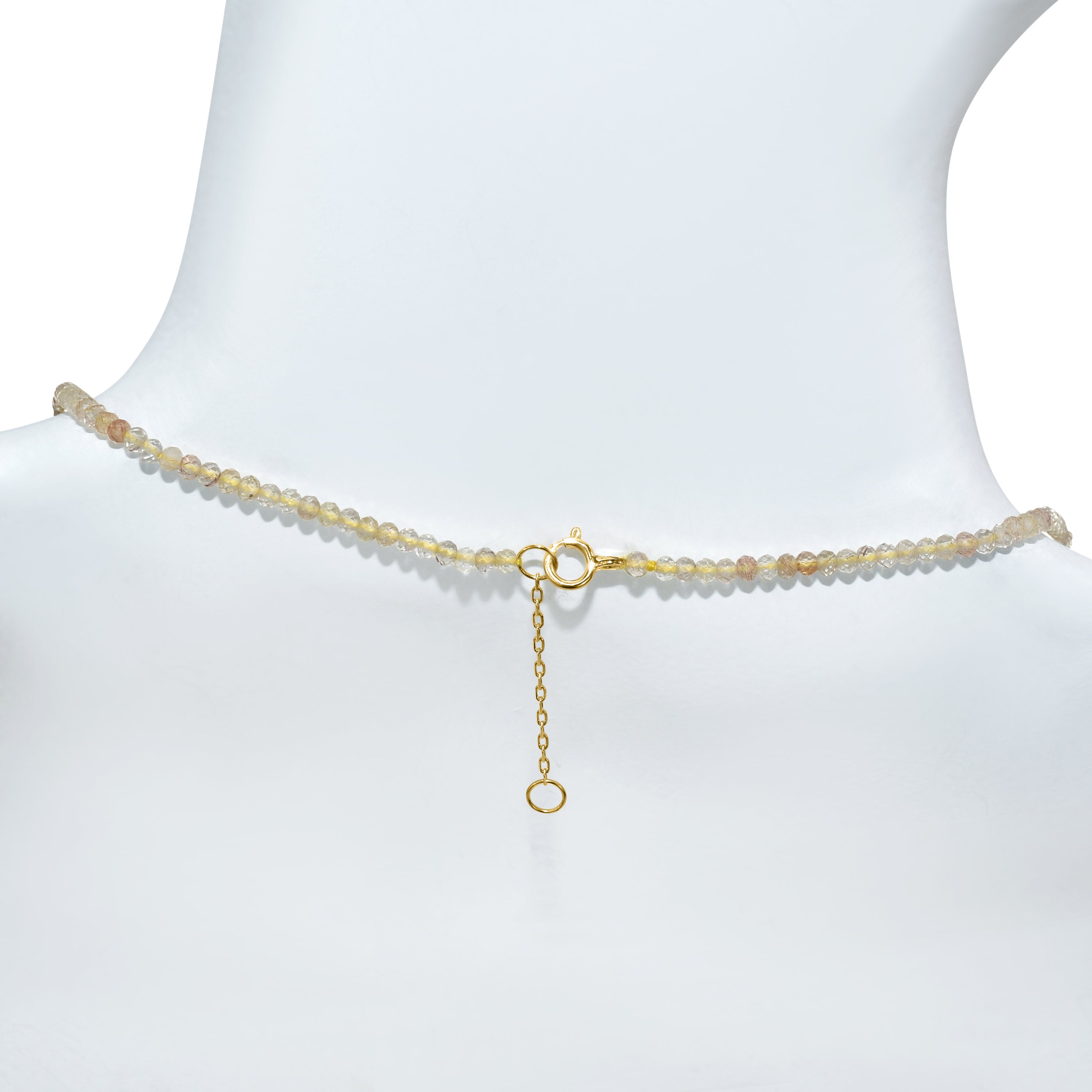 14k Faceted Round Bead Necklace
