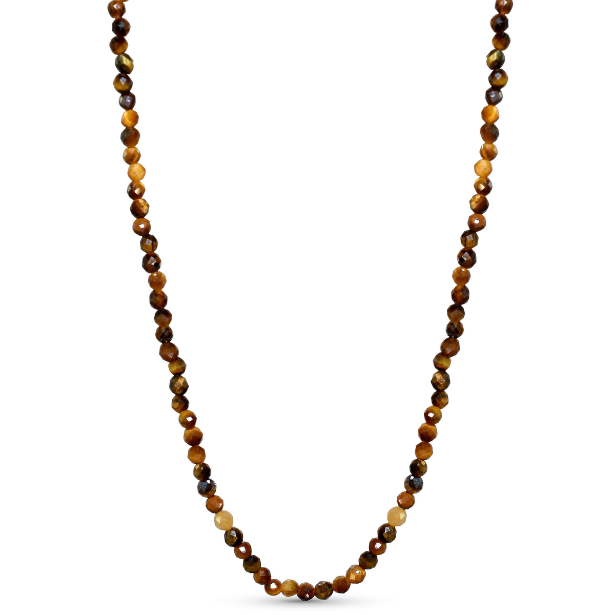 14k Faceted Round Bead Necklace