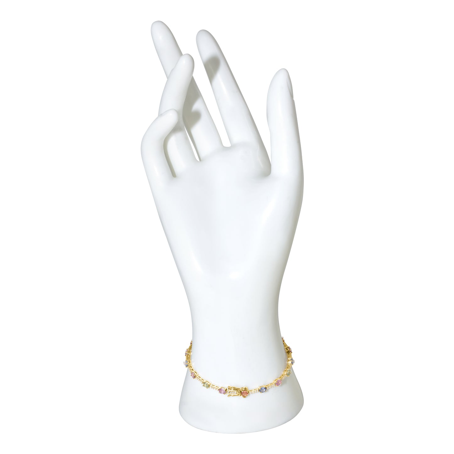 14k Multi Stones Diamond Bracelet