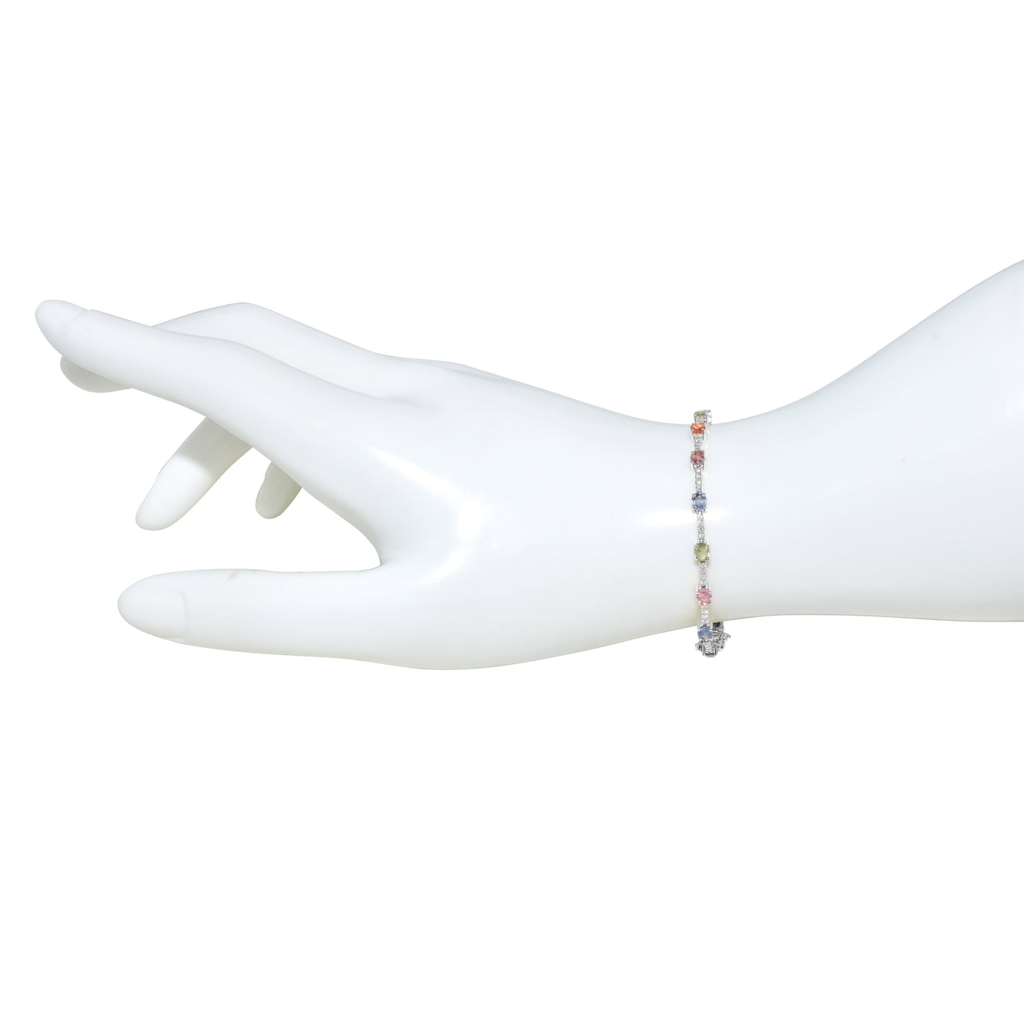 14k Multi Stones Diamond Bracelet