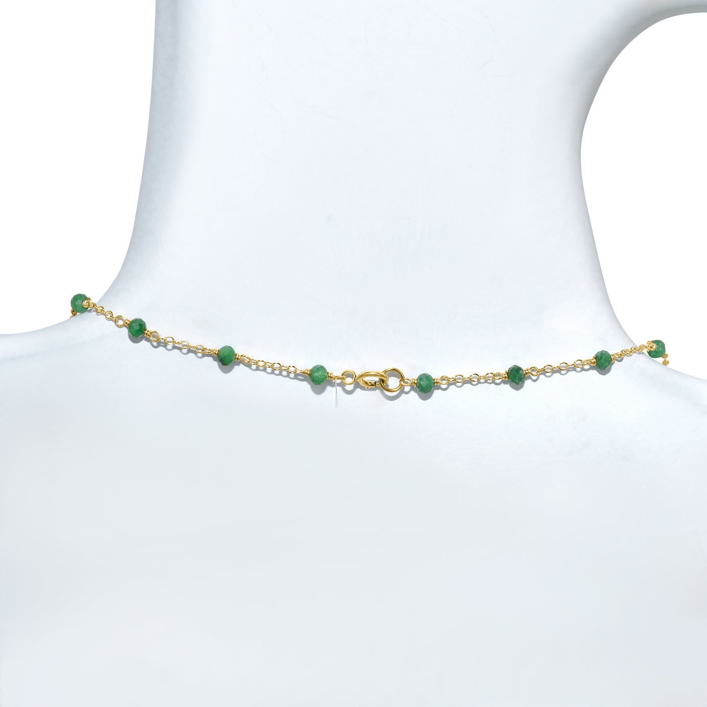 14k Yellow Station Necklace 17"