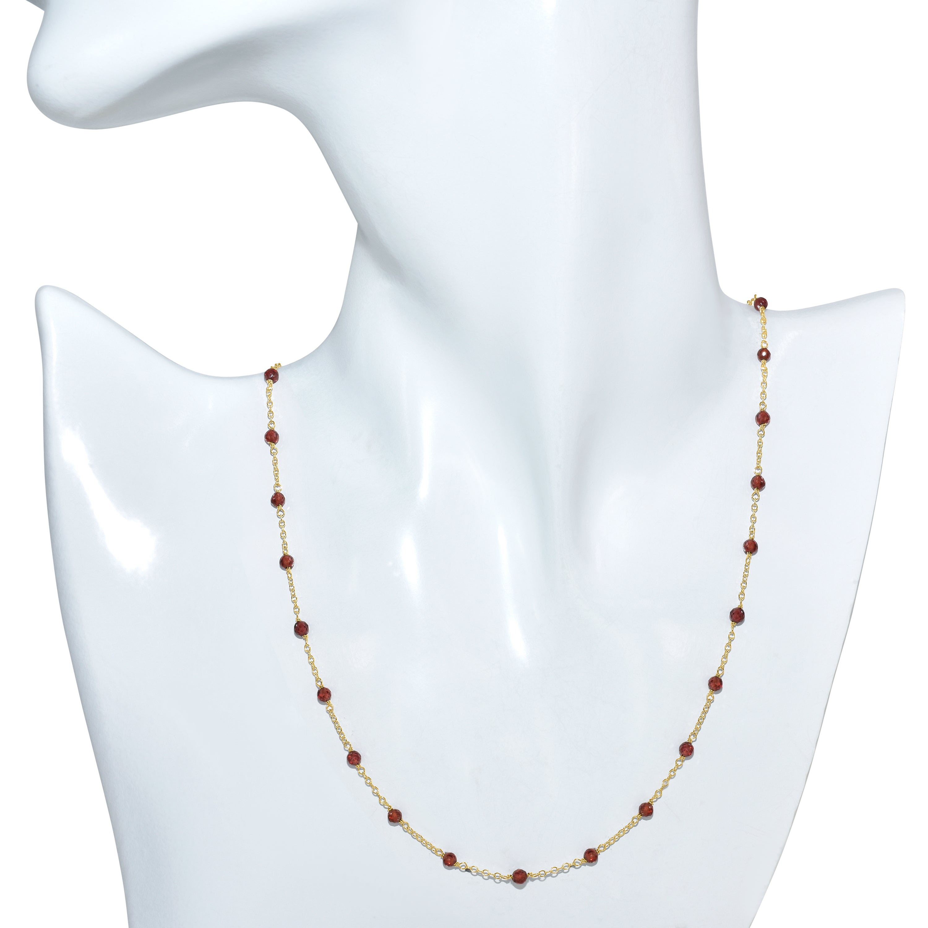 14k Yellow Gold Station Necklace