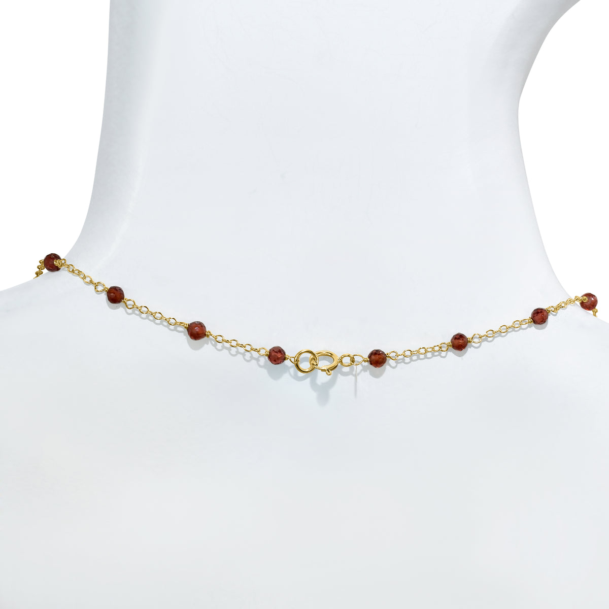 14k Yellow Gold Station Necklace