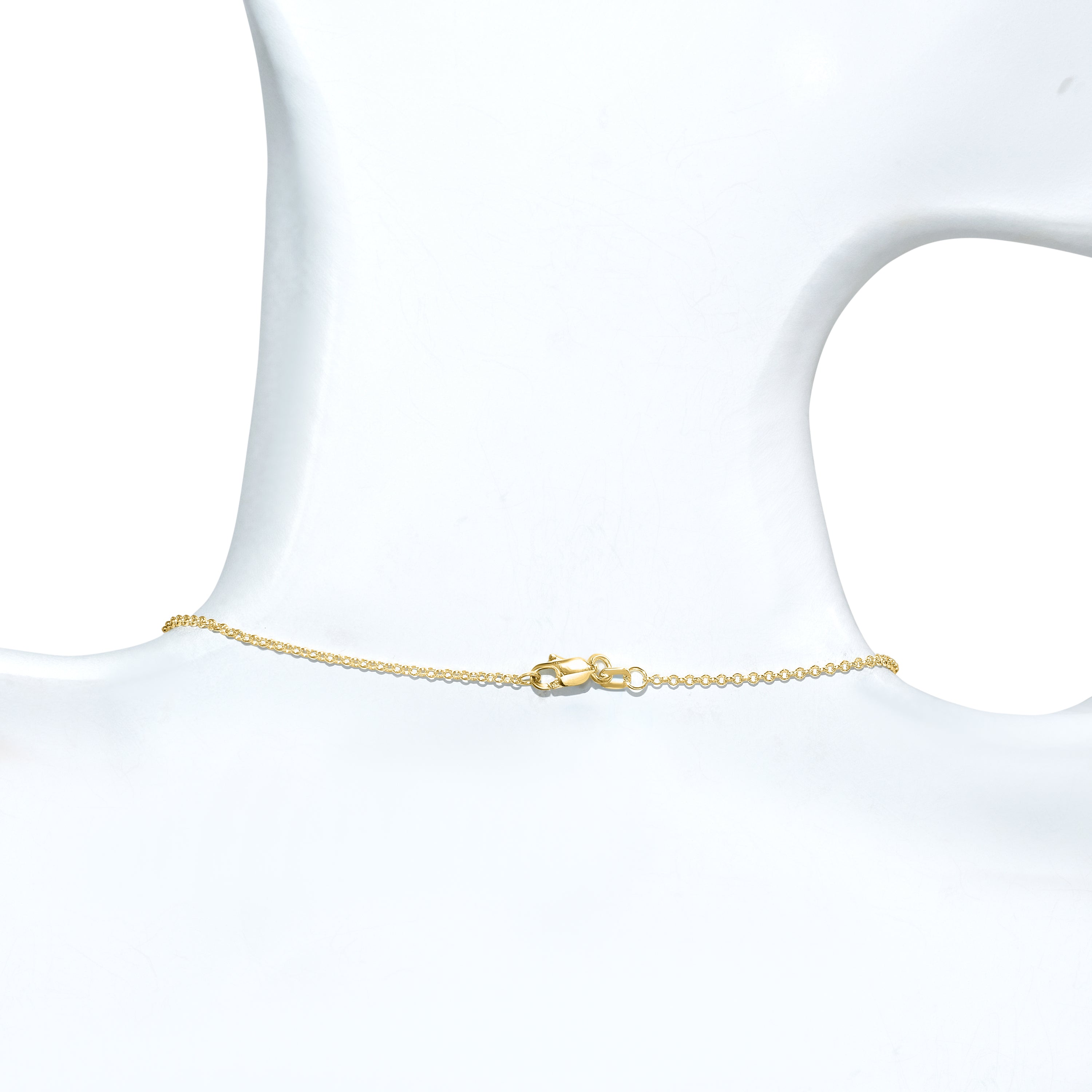 14k Green Jade Round Bezel Pendant Necklace
