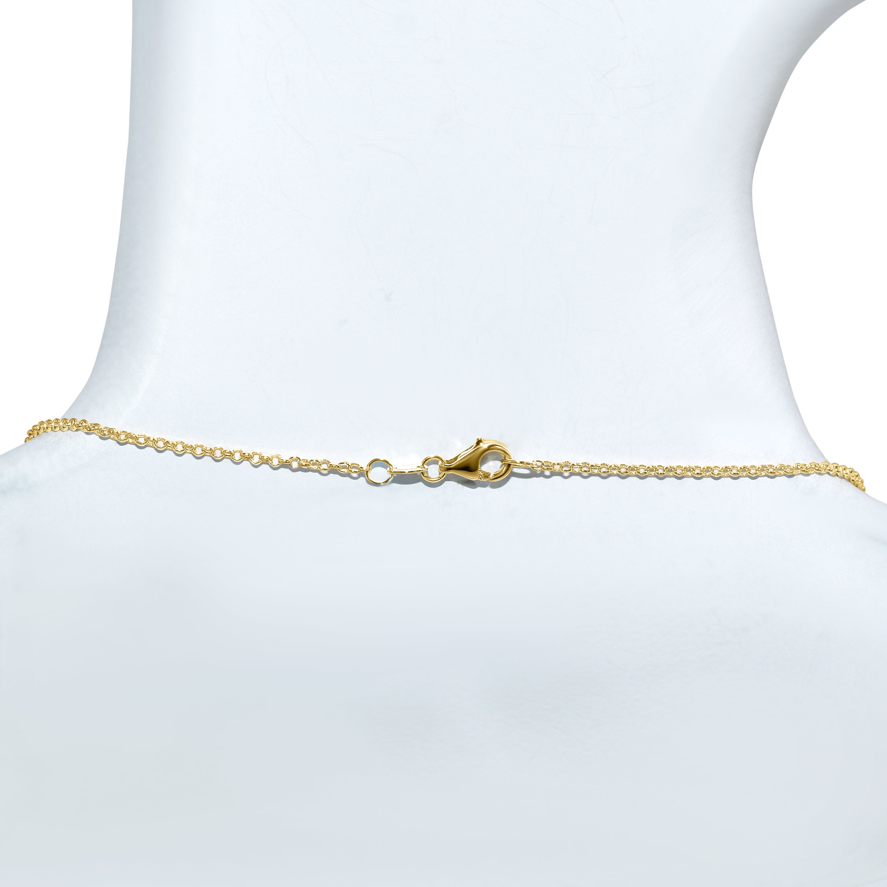 14k Turquoise 5 Station Necklace