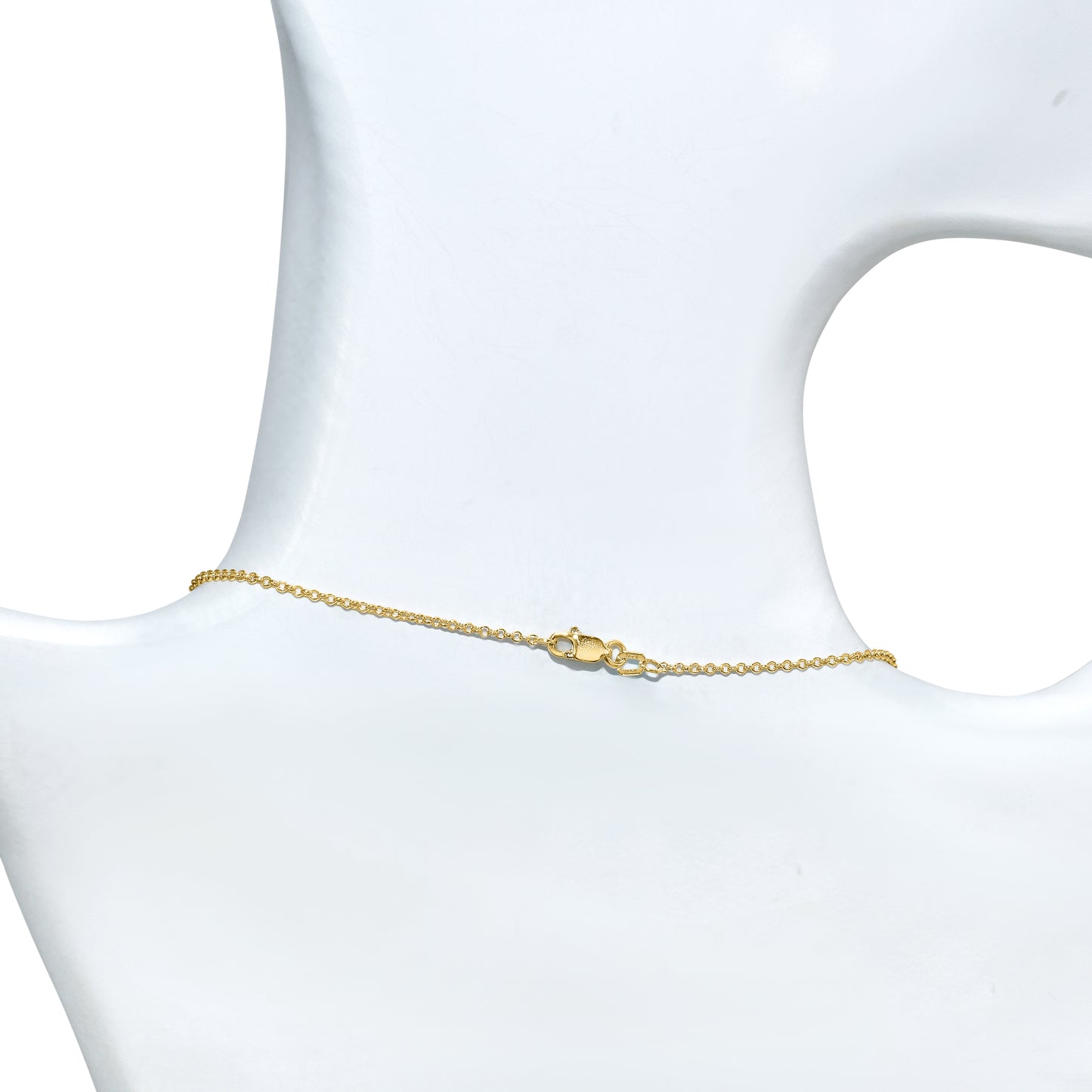 14k Green Jade 5 Bezel Necklace