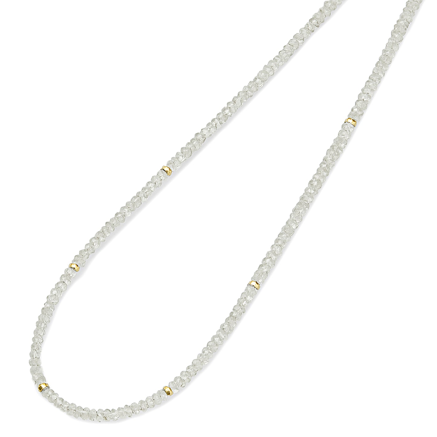 14k Gemstones & Gold Roundel Necklace