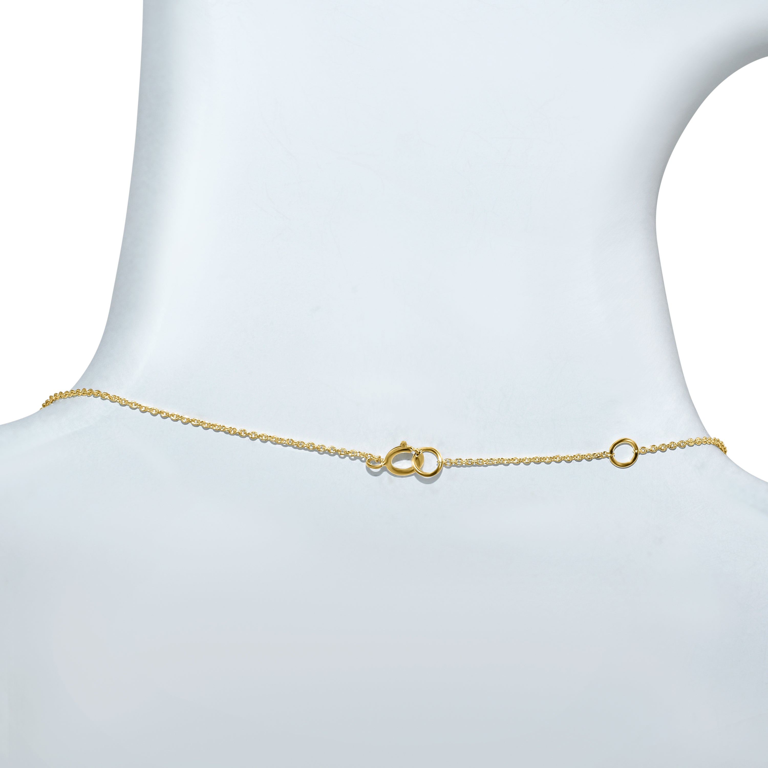 14k Pear Shaped Dangle Ruby Necklace
