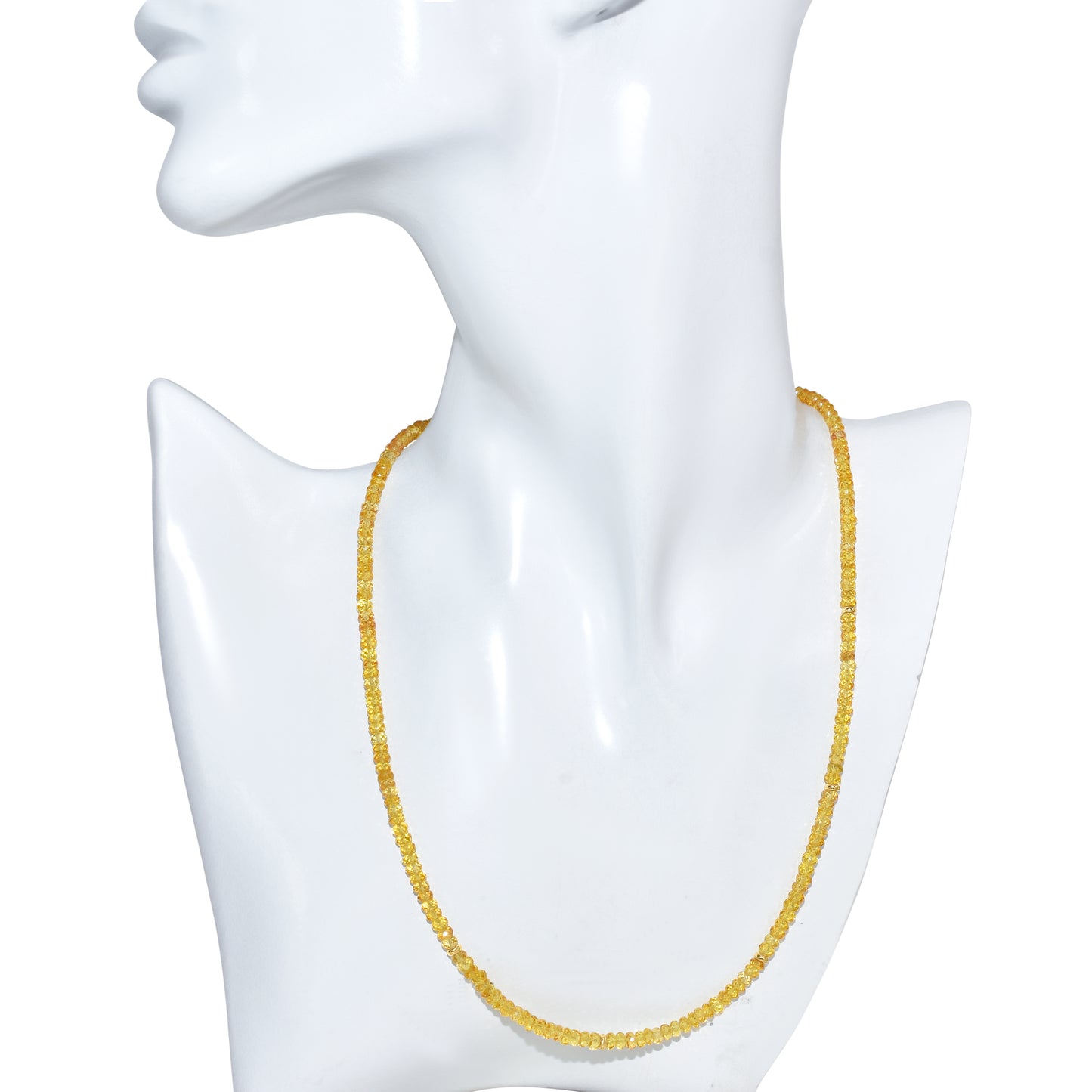 14k Gemstones & Gold Roundel Necklace