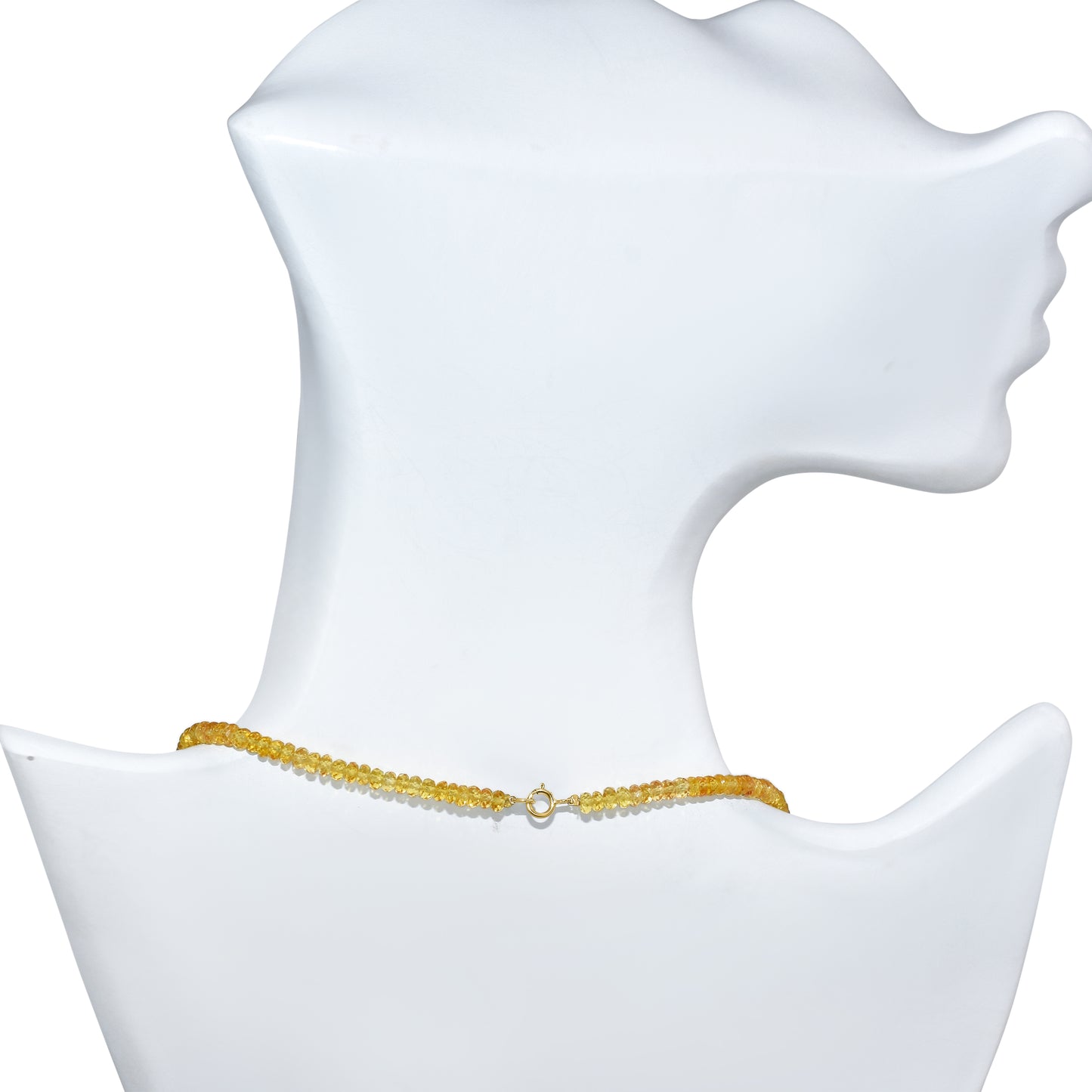 14k Gemstones & Gold Roundel Necklace