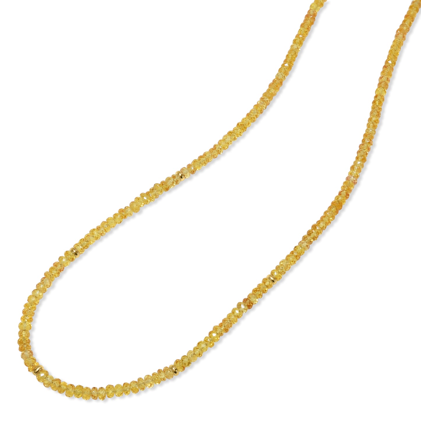 14k Gemstones & Gold Roundel Necklace